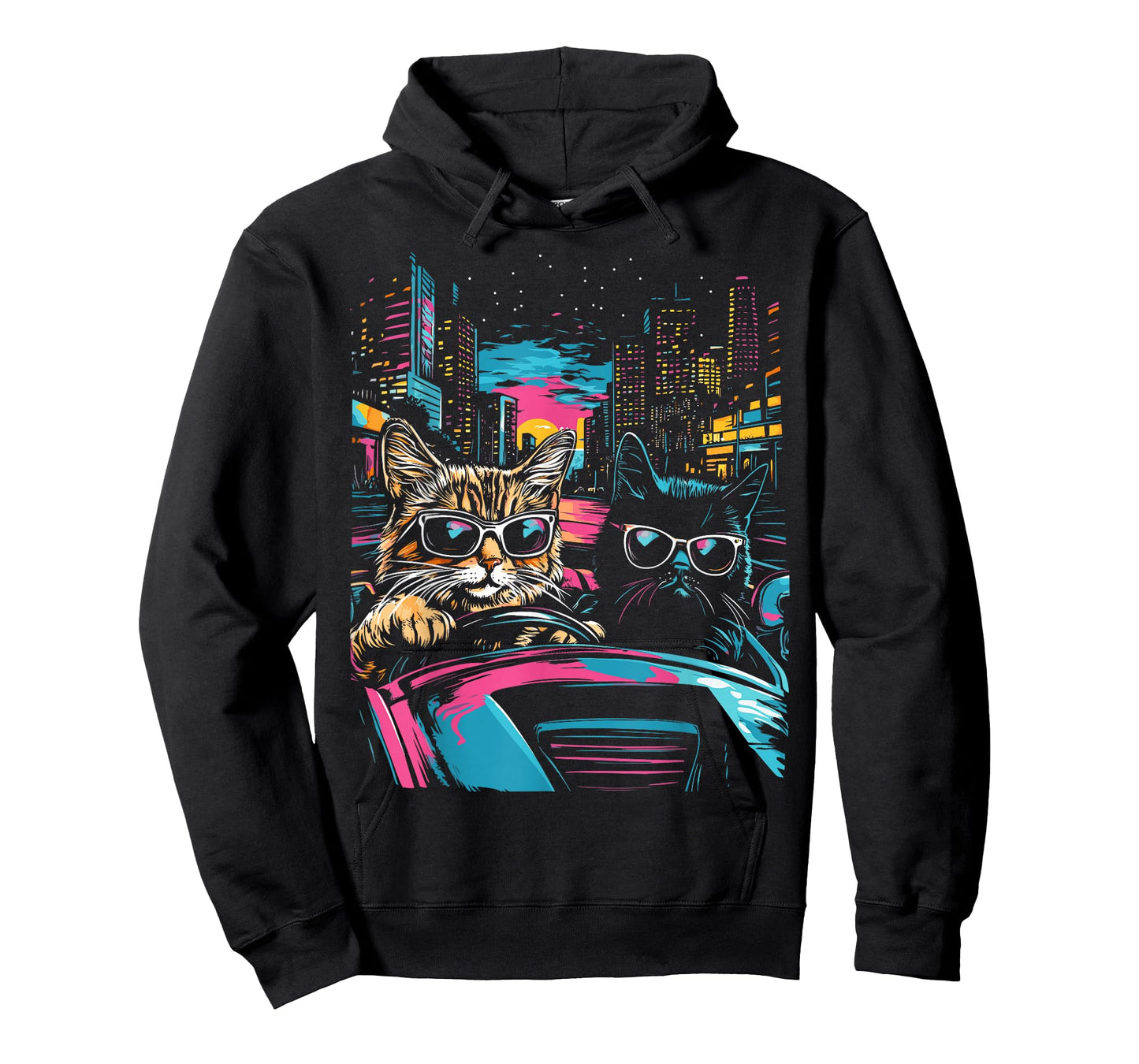 Funny Driving Cats – Quirky Cat Car Art for Women, Men, Kids T-Shirt