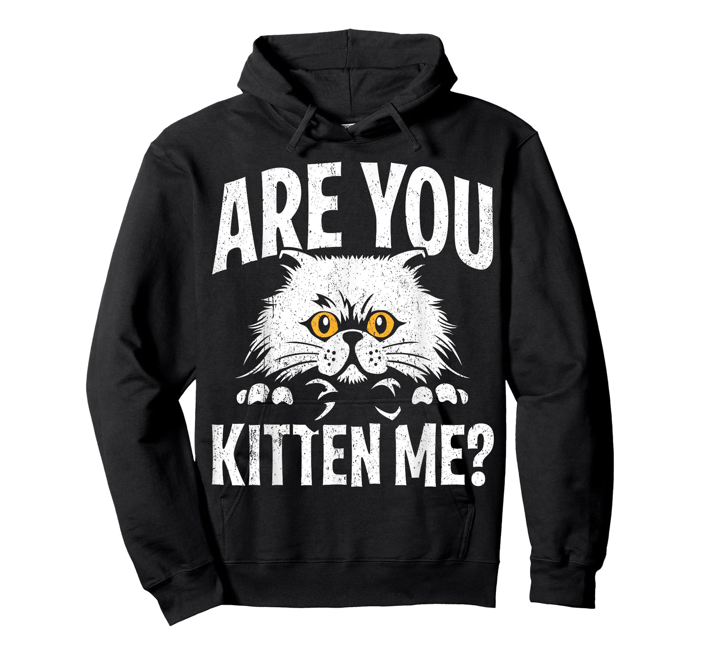 Funny Cat Design Are You Kitten Me Cats Wordplay T-Shirt