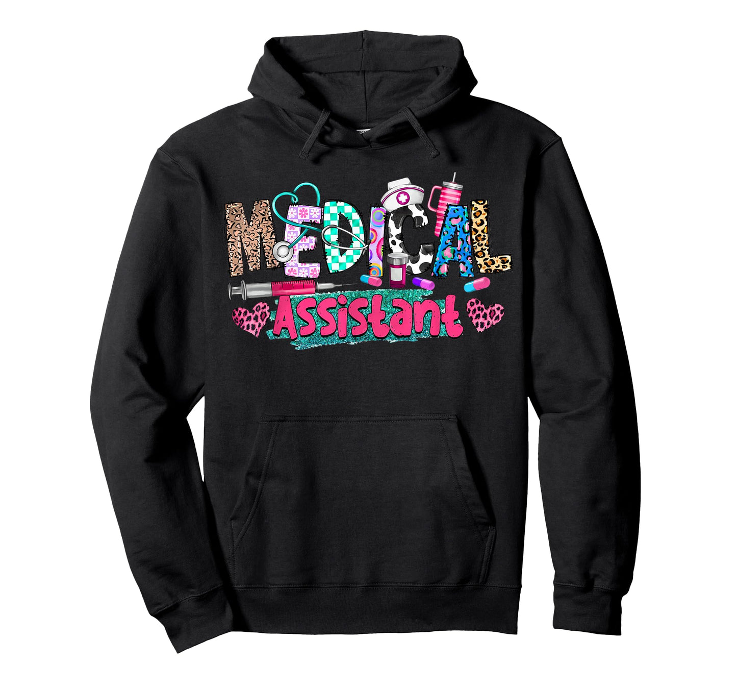 CMA Medical Assistant Nurse Leopard Stethoscope Women Men T-Shirt