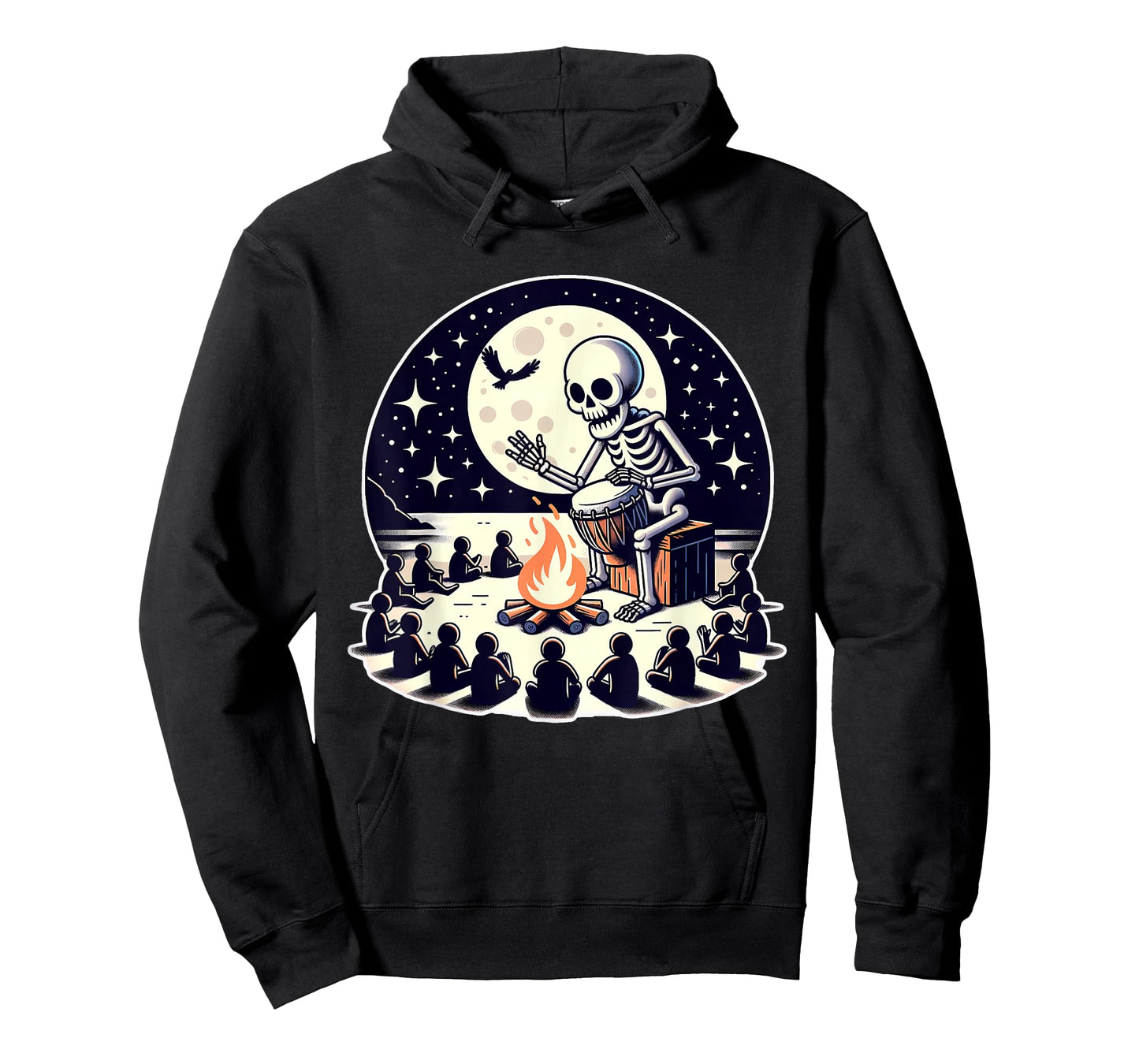 Halloween Skeleton Djembe Drum T-Shirt