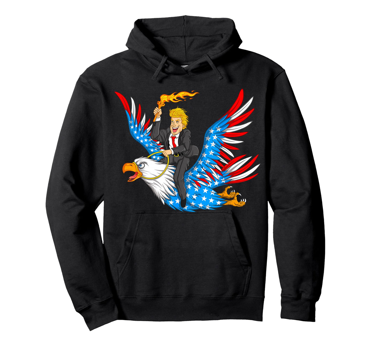 Trump On USA Eagle Cute US 4th Of July Funny American Gift T-Shirt for Women Kids Men