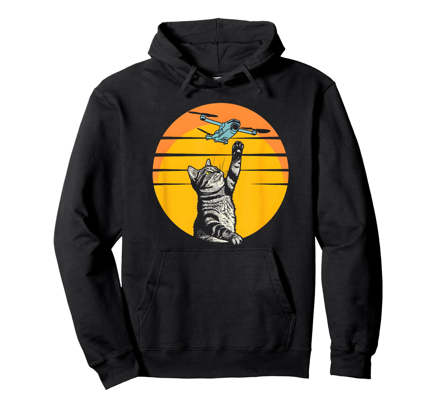 Cat Chasing Drone / Drone Catcher / Animal Fun / Funny Cat T-Shirt