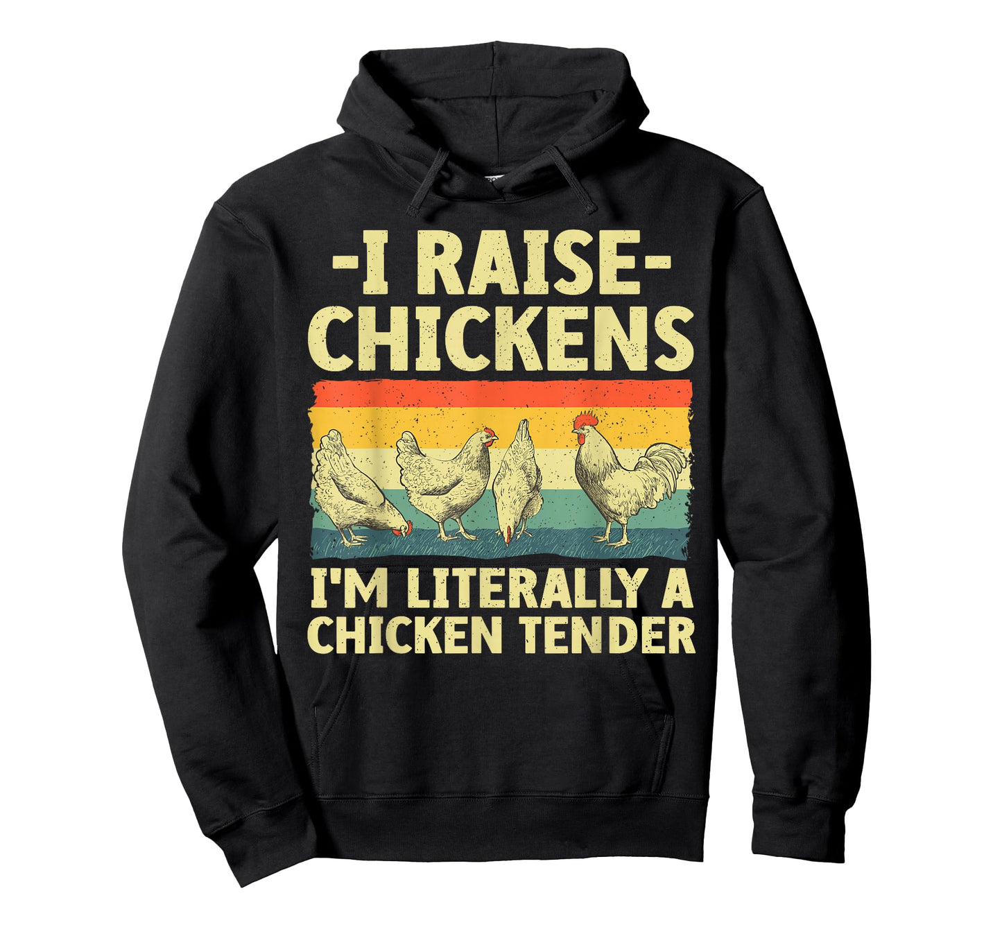 Chicken Gift Chicken Lover Accessories & Stuff Unisex-Adult T-Shirt Black Small Funny Chicken Tender Art Poultry Chicken Farmer T-Shirt