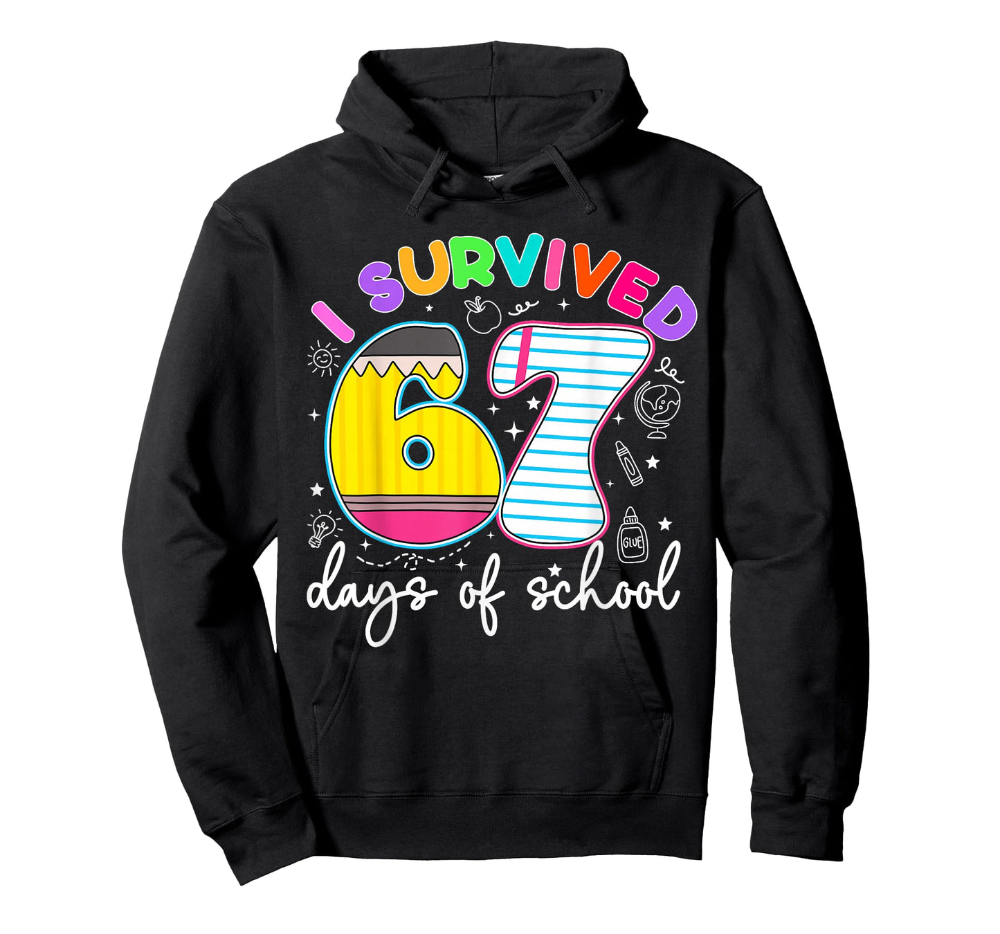 I Survived 67 Days of School Funny Meme Teacher Student T-Shirt