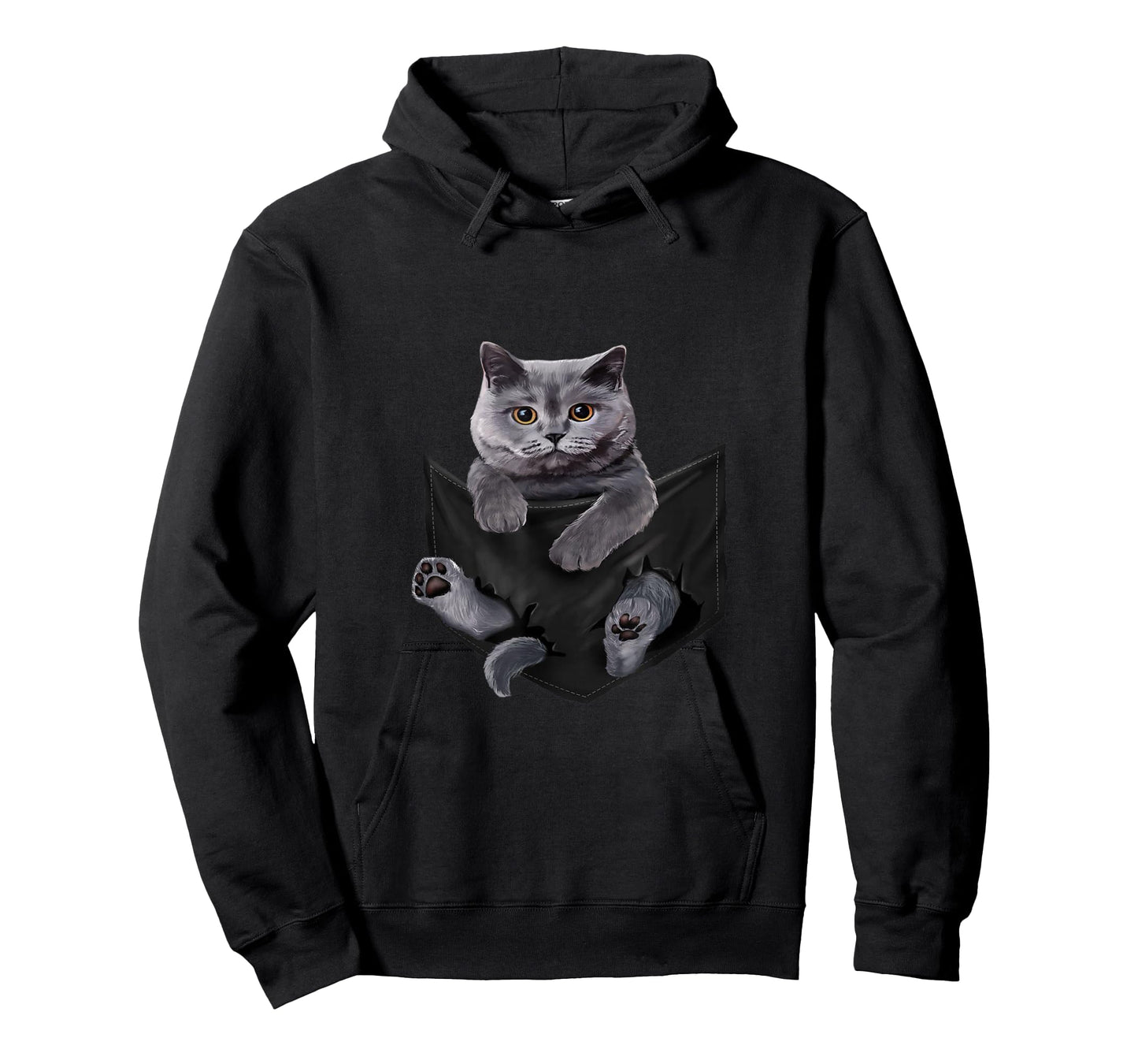 Cat Lovers British Shorthair In Pocket Funny Kitten T-Shirt