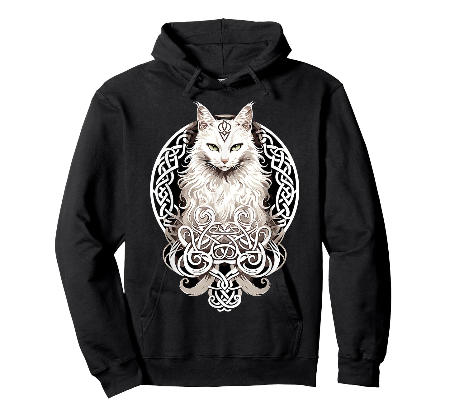 Celtic Cat Knots Wiccan Wicca Animal Pagan Witch Norse Men Women T-Shirt
