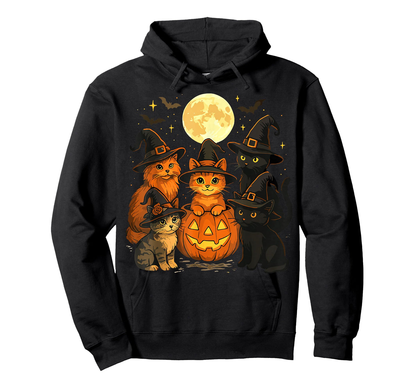 Halloween Cats Pumpkin Funny Cat T-Shirt