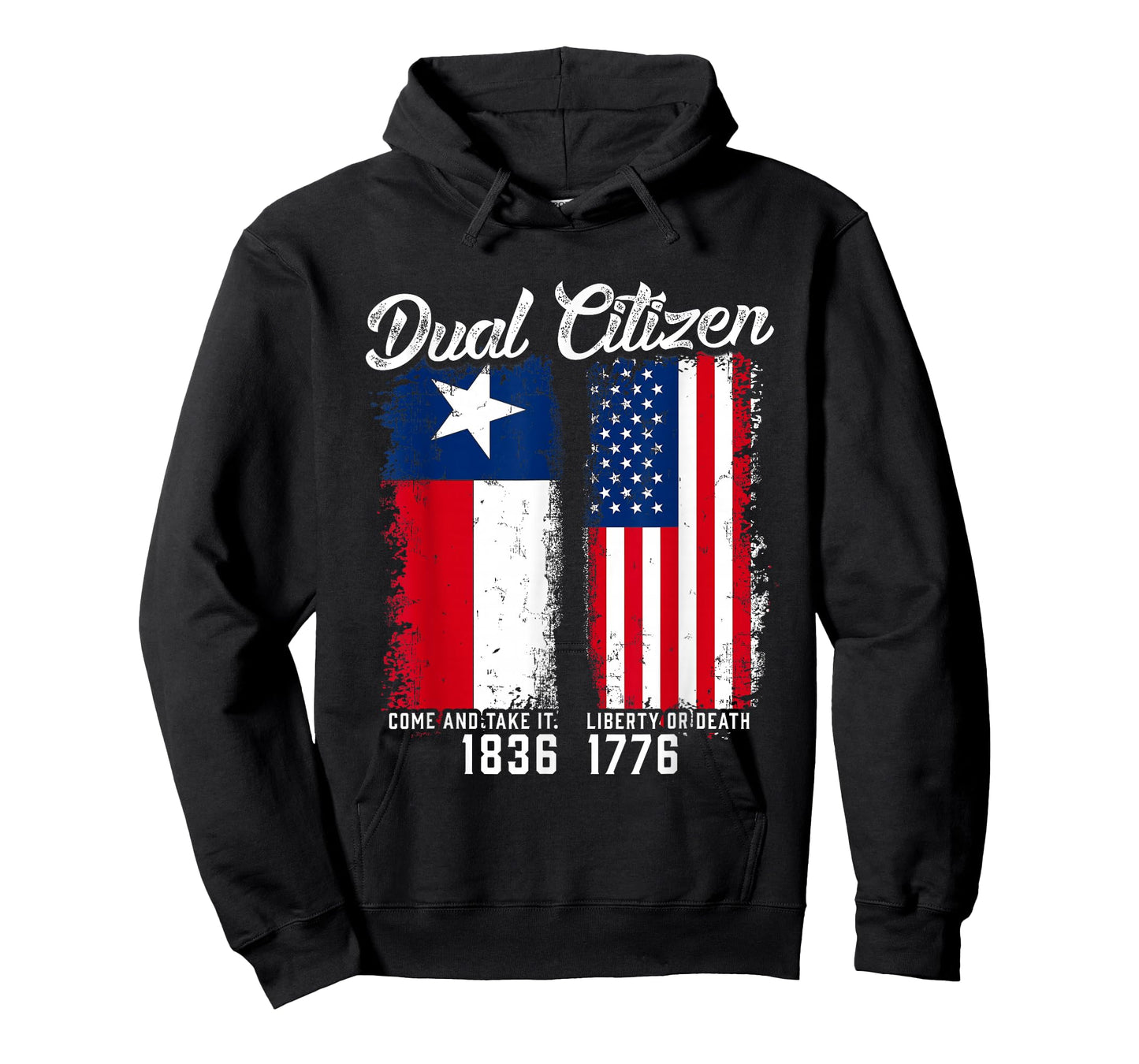 True Texan Dual Citizen Love Texas and America T-Shirt Small
