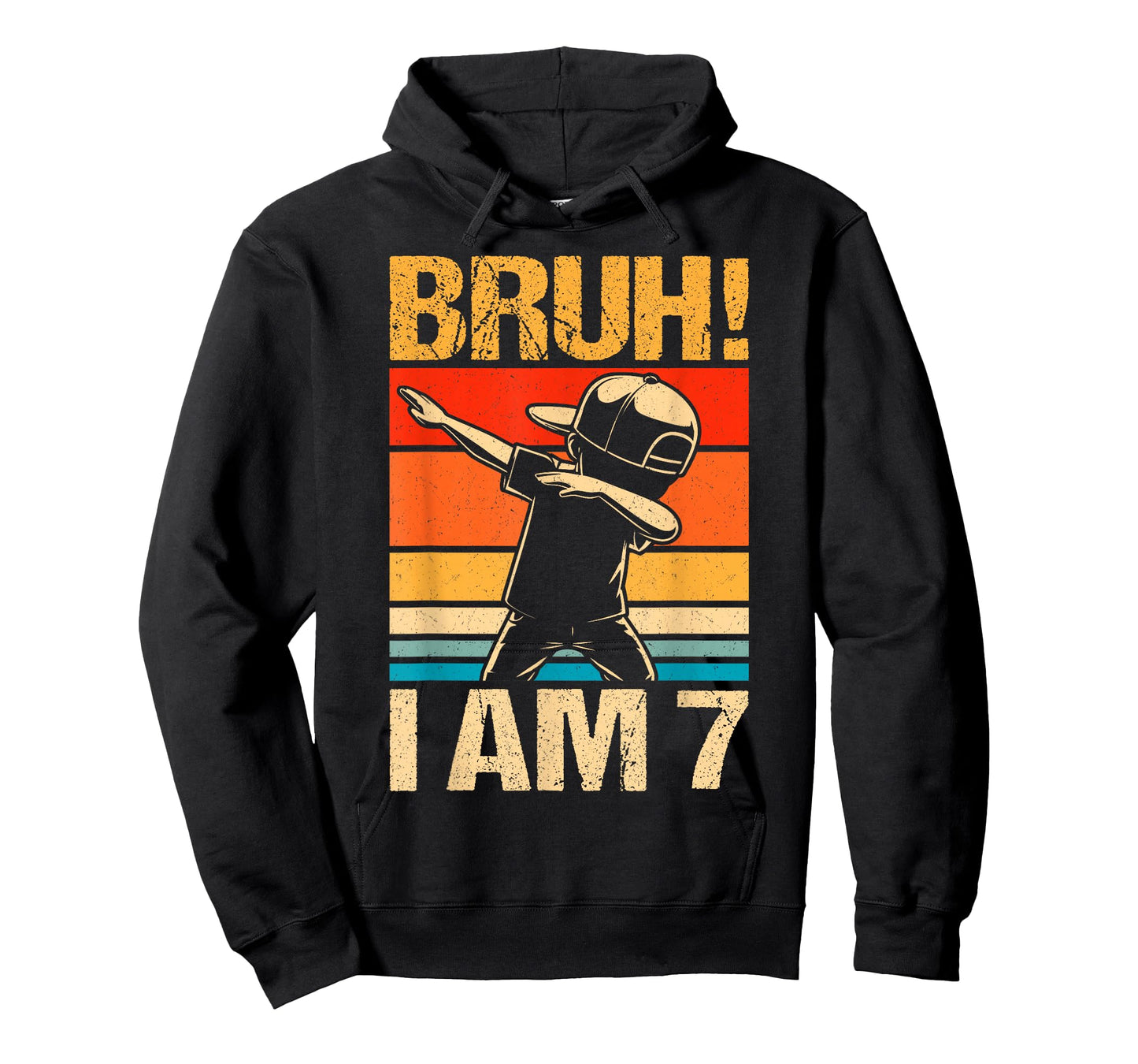 Bruh It's My 7th Birthday Dabbing I'm 7 Year Old Birthday T-Shirt