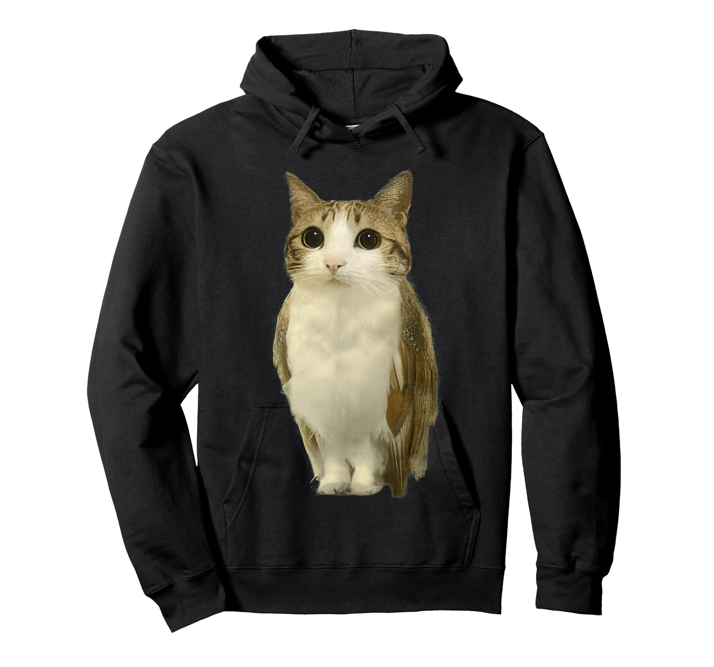 Cat Owl Cursed Internet Funny Brainrot Meowl Meme T-Shirt