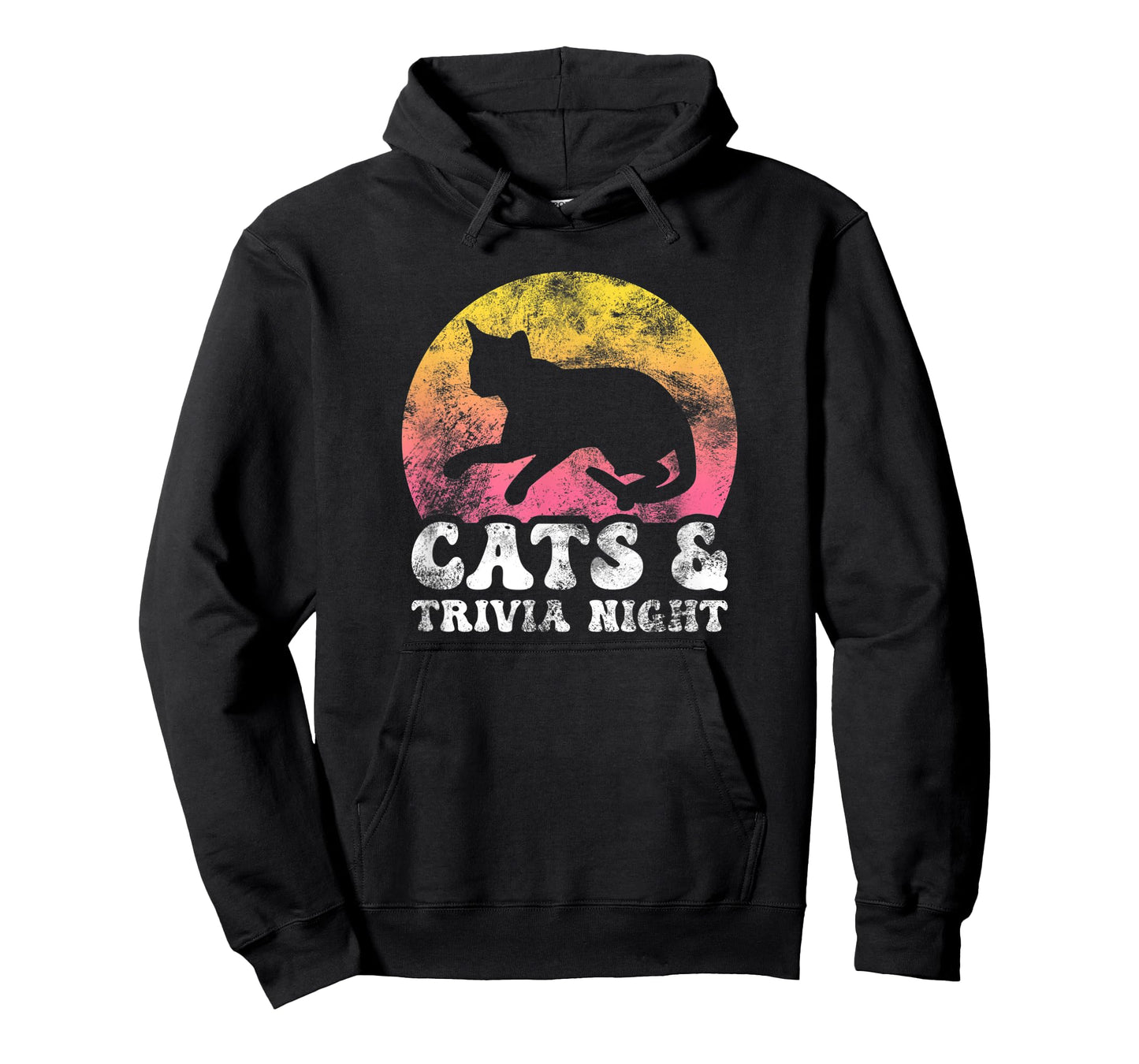 Funny Cats & Trivia Night Vintage Retro Hobby T-Shirt