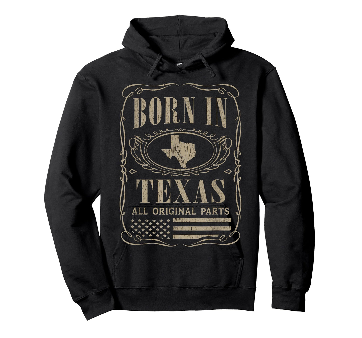 Vintage Classic America Land Map US States Born Texas T-Shirt
