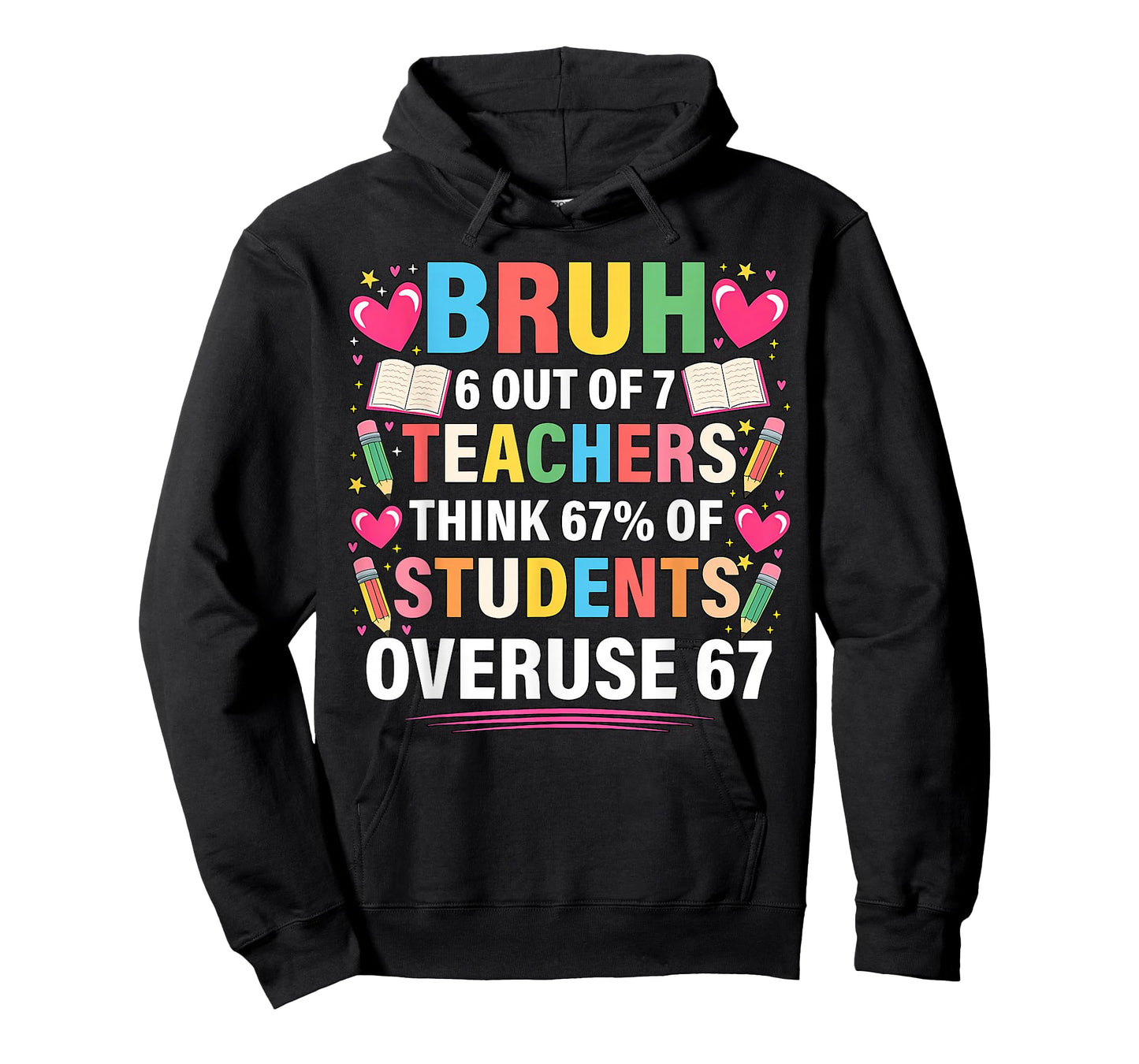 6 Out of 7 Teachers Think 67% of Students Overuse 67 Meme T-Shirt