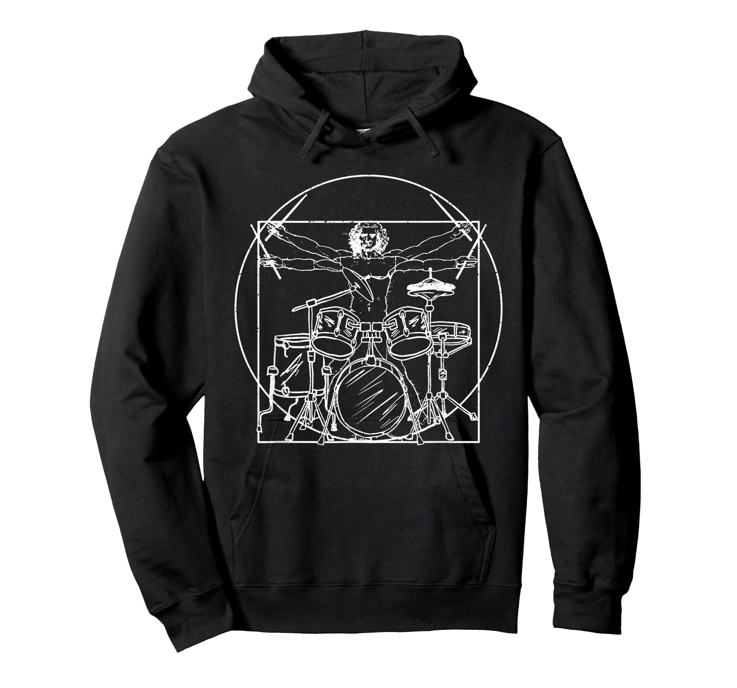 Drummer Gift Da Vinci Drums Drawing Present for Music Fans T-Shirt