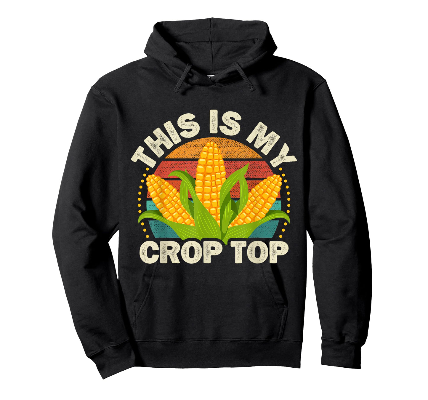 Corn Farmer Saying Funny This is my Crop Top T-Shirt