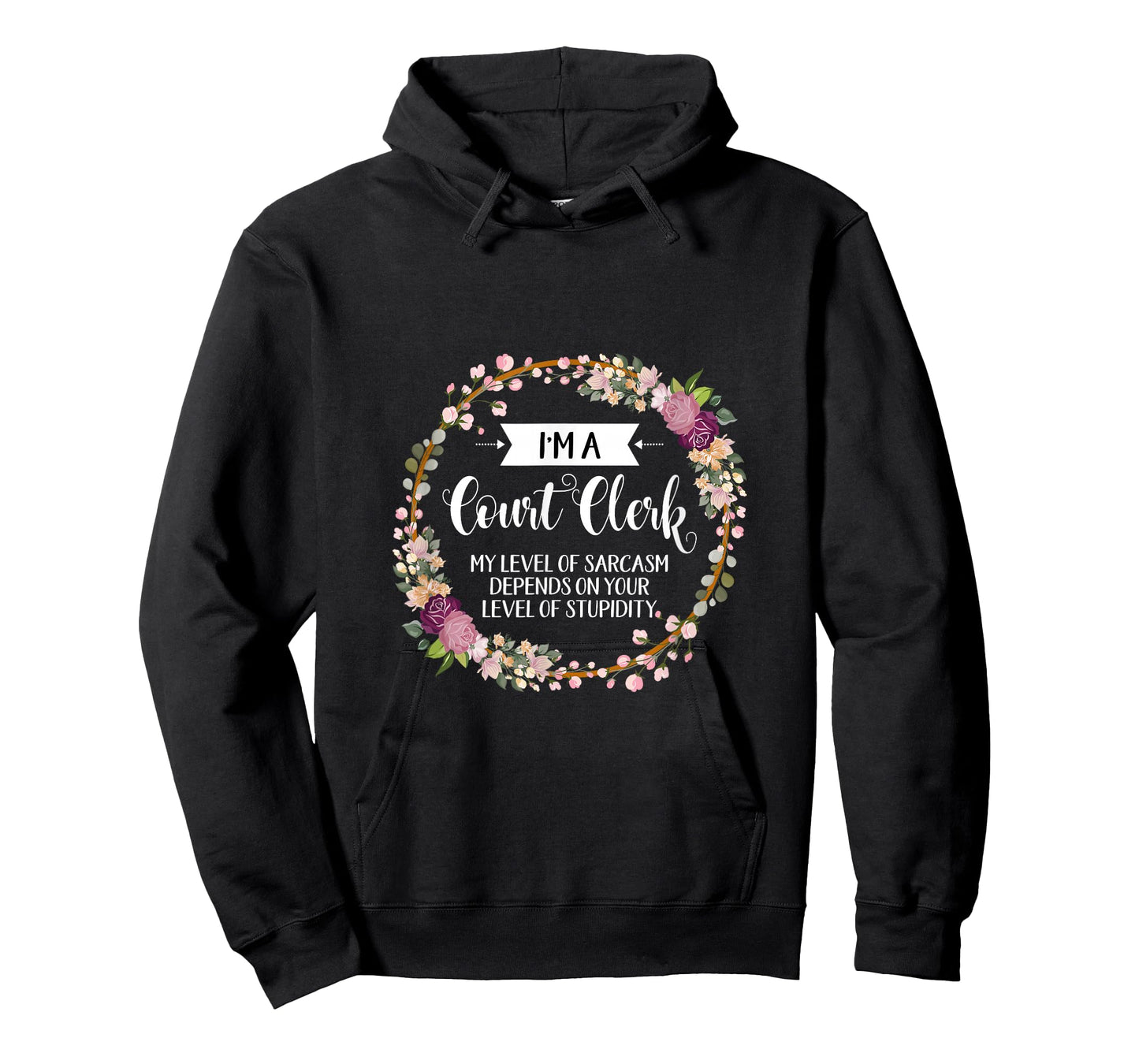 Court clerk Level Of Sarcasm Floral For Women T-Shirt