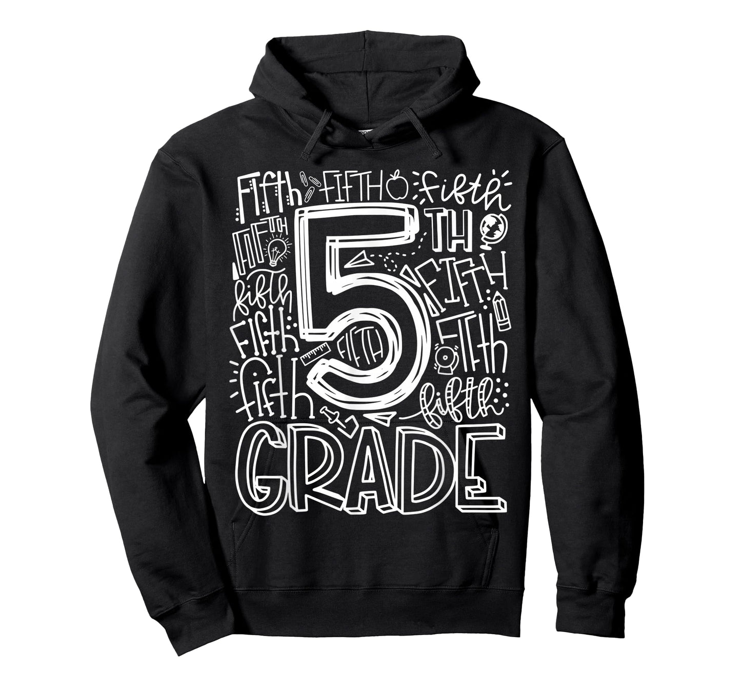 5th Grade Typography Team Fifth Grade Teacher Back to School T-Shirt