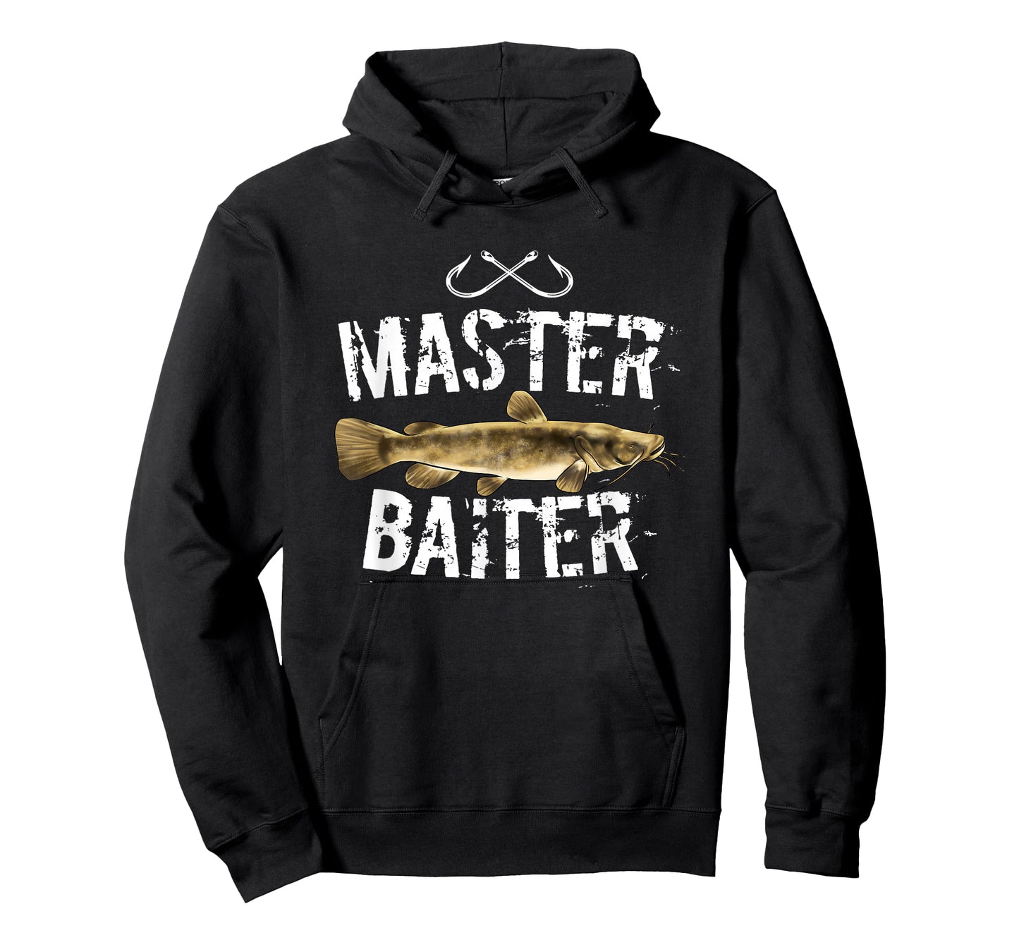 Master Baiter Funny Flathead Catfish Fishing Graphic Design T-Shirt