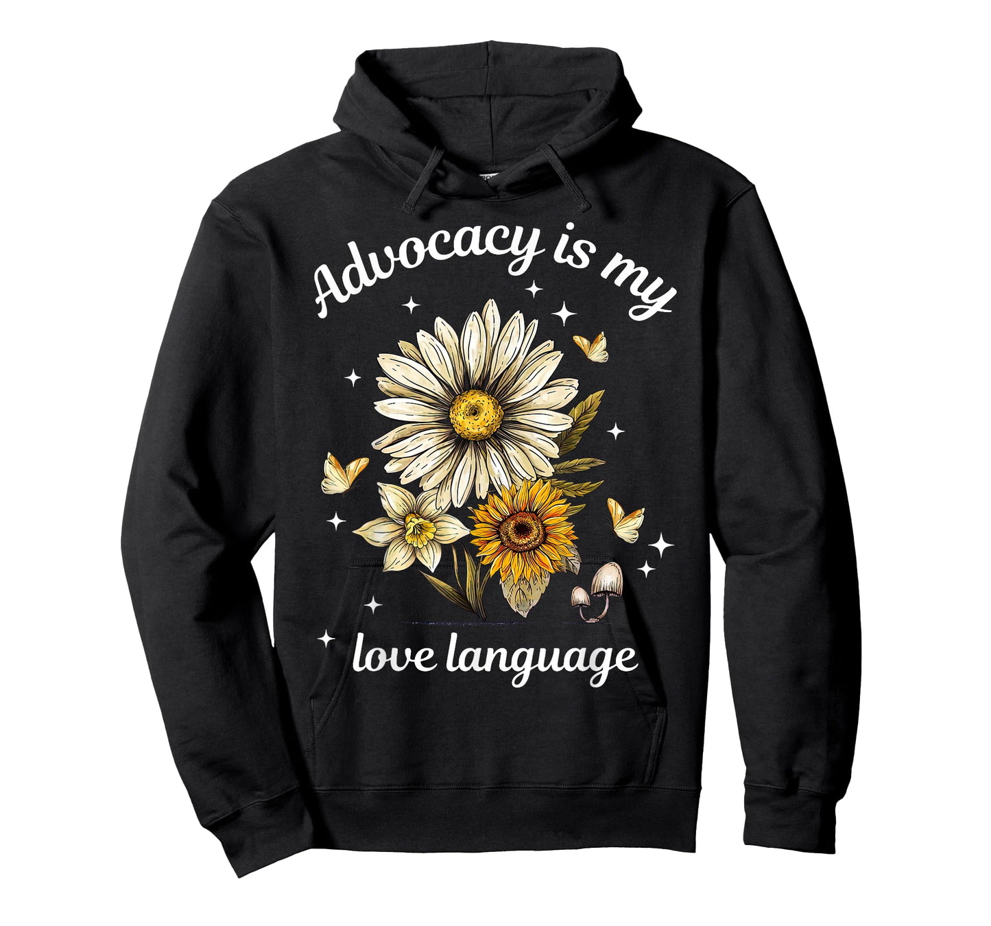 Advocacy Is My Love Language Retro Flowers Social Worker T-Shirt