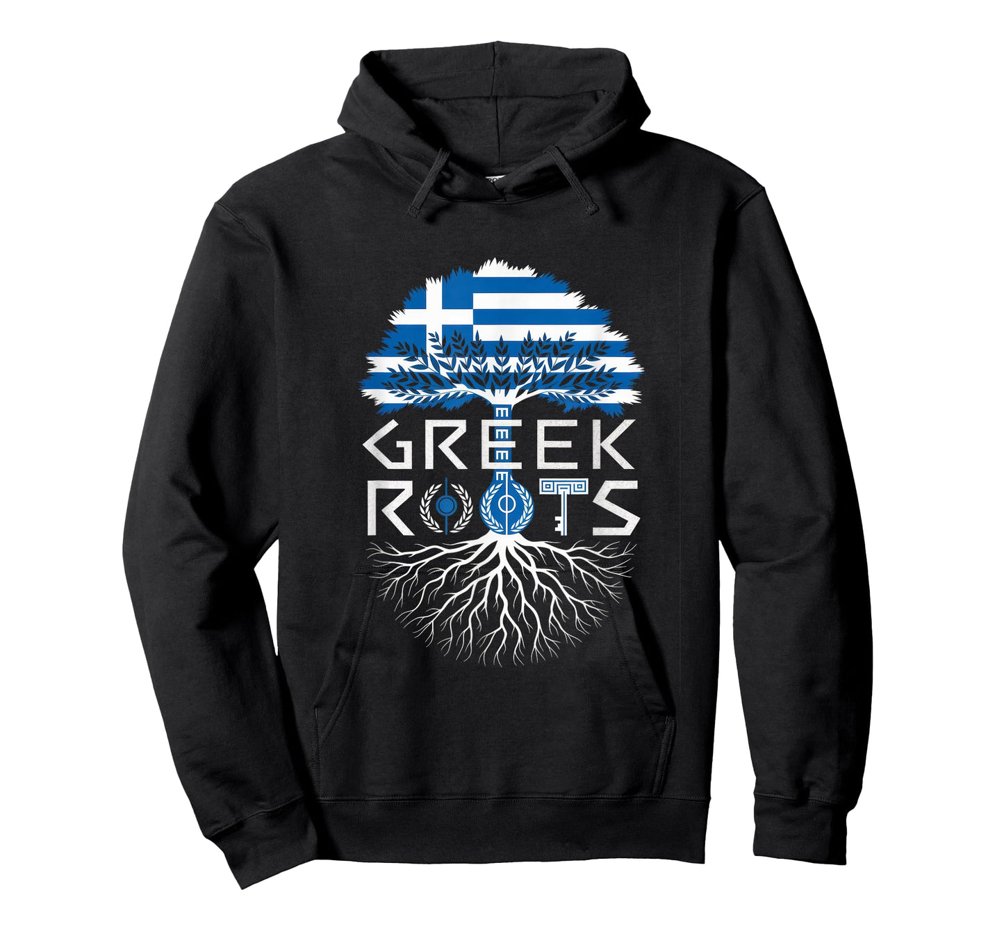 Greek Roots - Greece Flag Colors Family Tree Souvenir T-Shirt