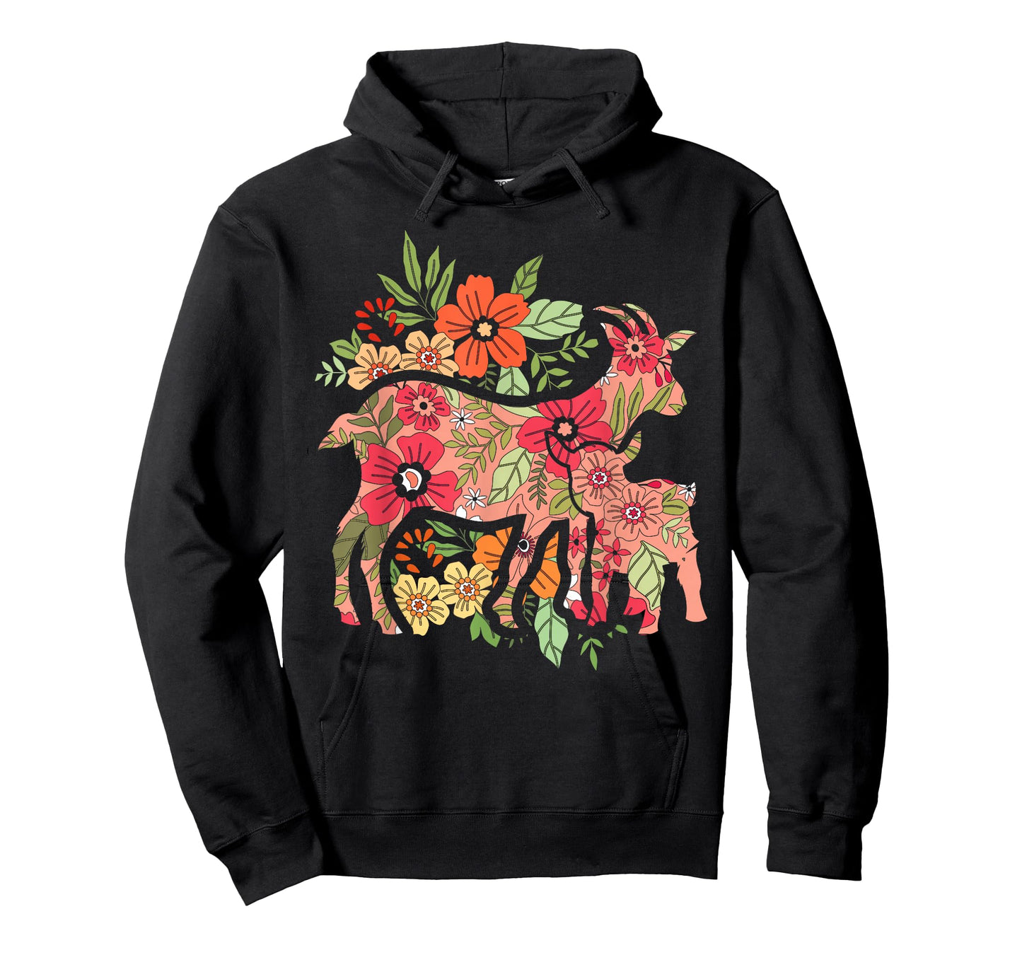 Agriculture Farm Animal Flowers Vintage Goat T-Shirt