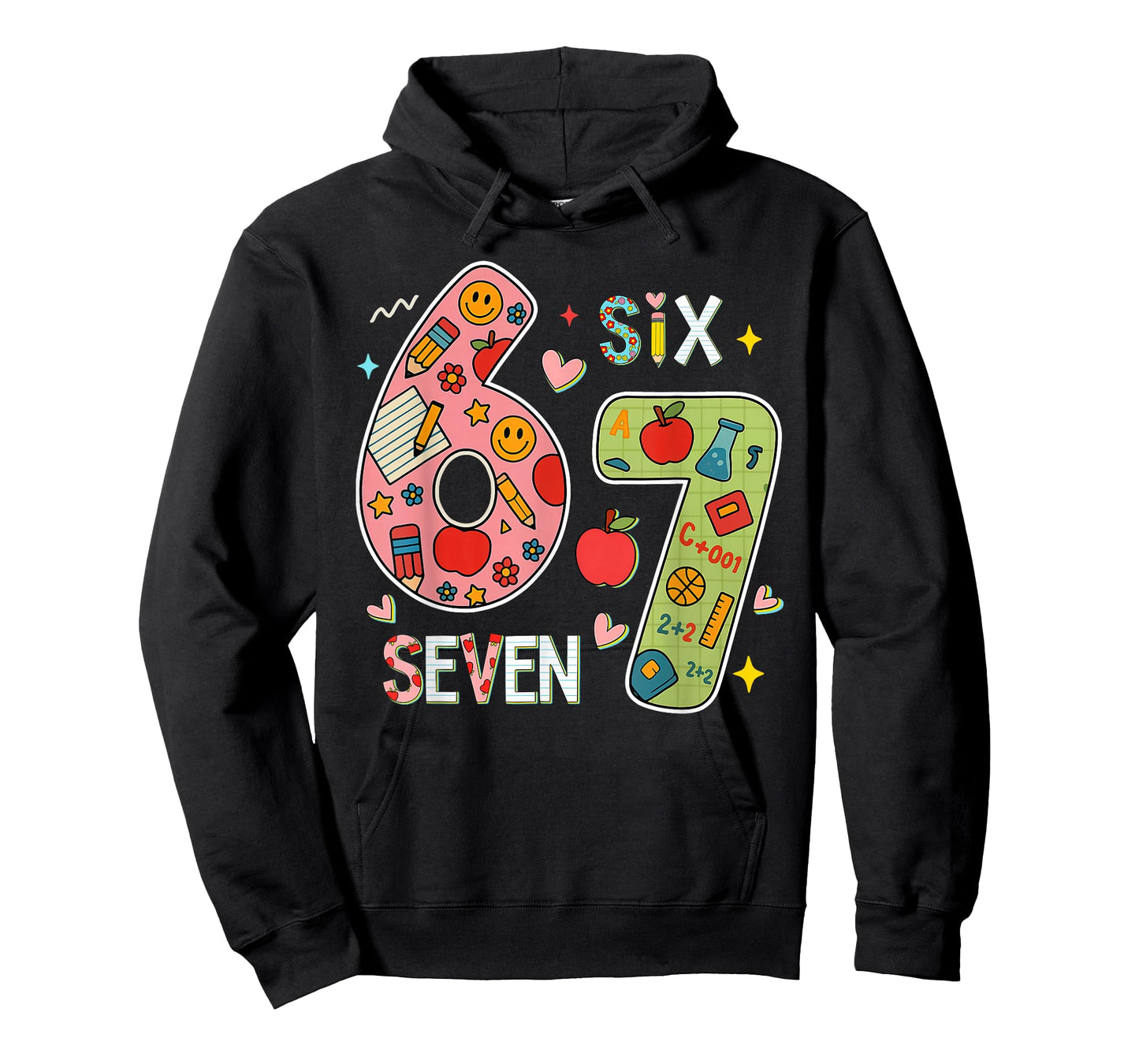 Funny Six Seven 6 7 Meme Teacher Design for Men Women Girls T-Shirt