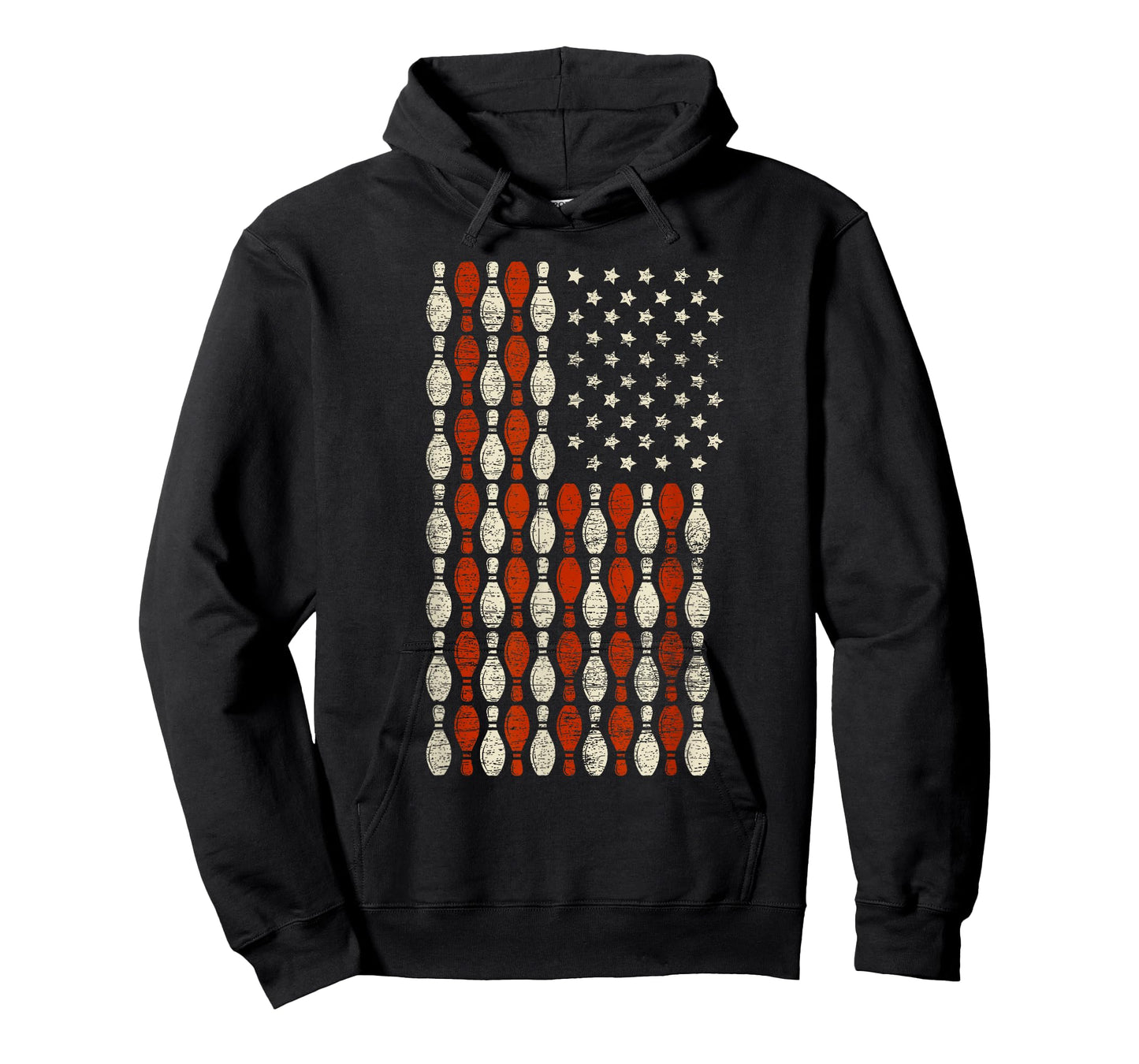 USA Flag Bowling Pin Bowler Gift Bowling T-Shirt
