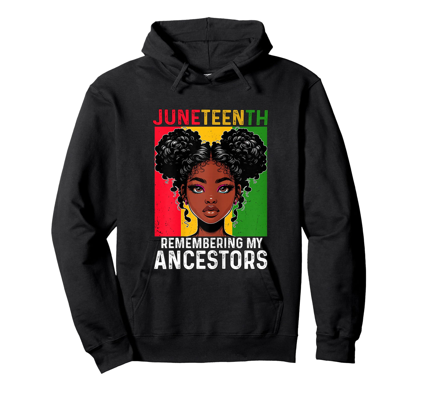 Juneteenth Black Pride Woman Remembering My Ancestors Girl T-Shirt