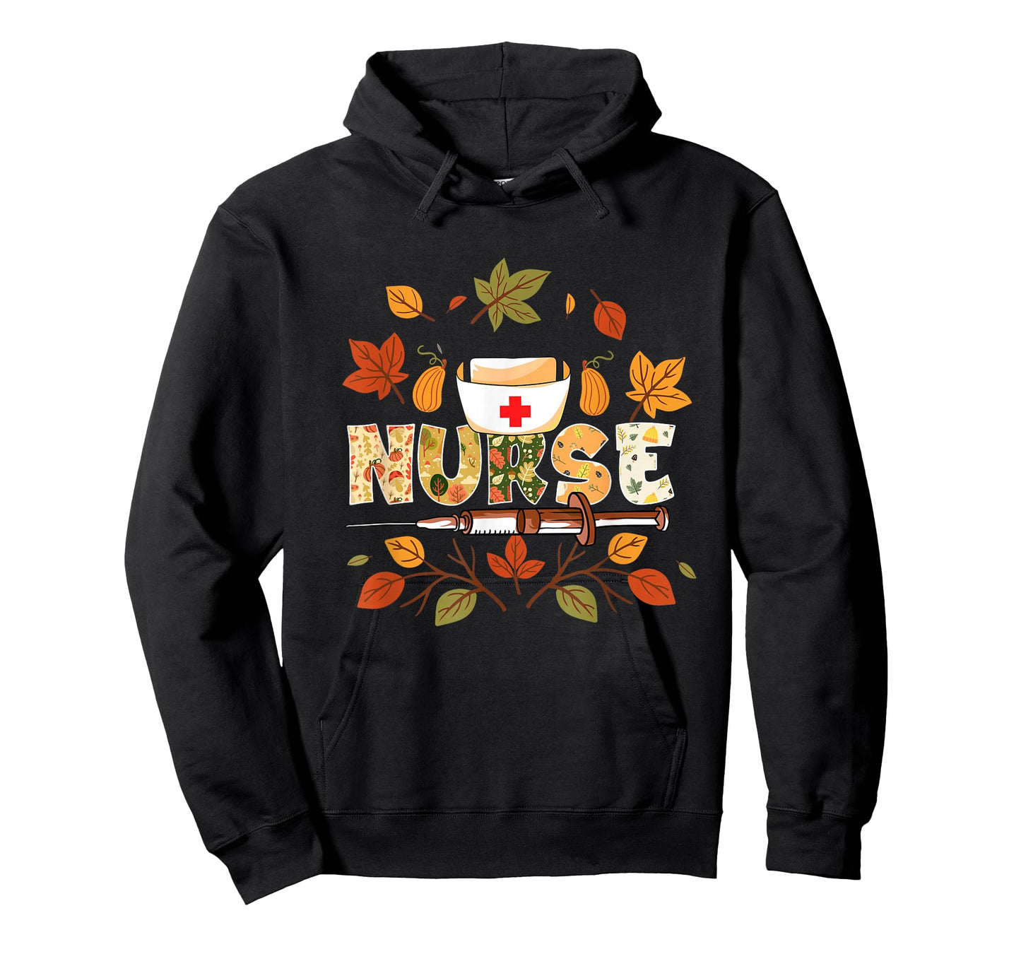 Autumn Fall Outfit Nurse Thankful Grateful Blessed T-Shirt