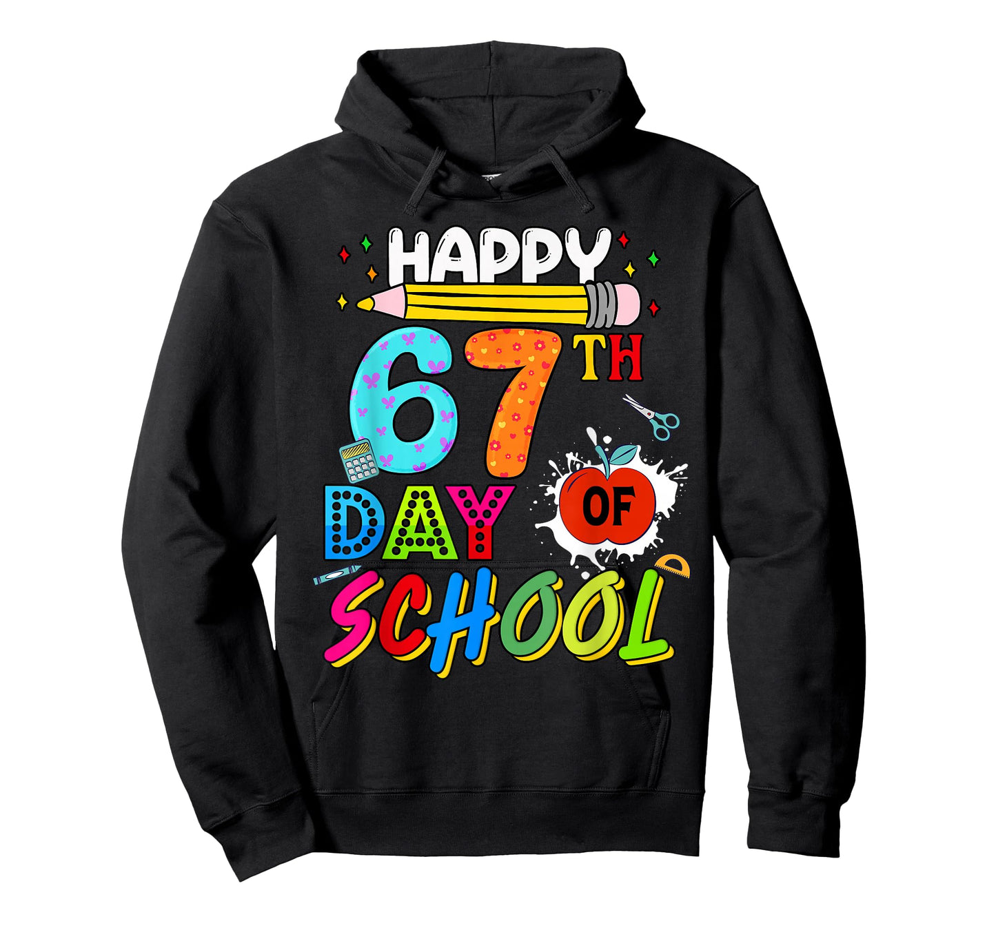 Happy 67 Days of School 67th Day Smarter Six Seven Kids Boys T-Shirt