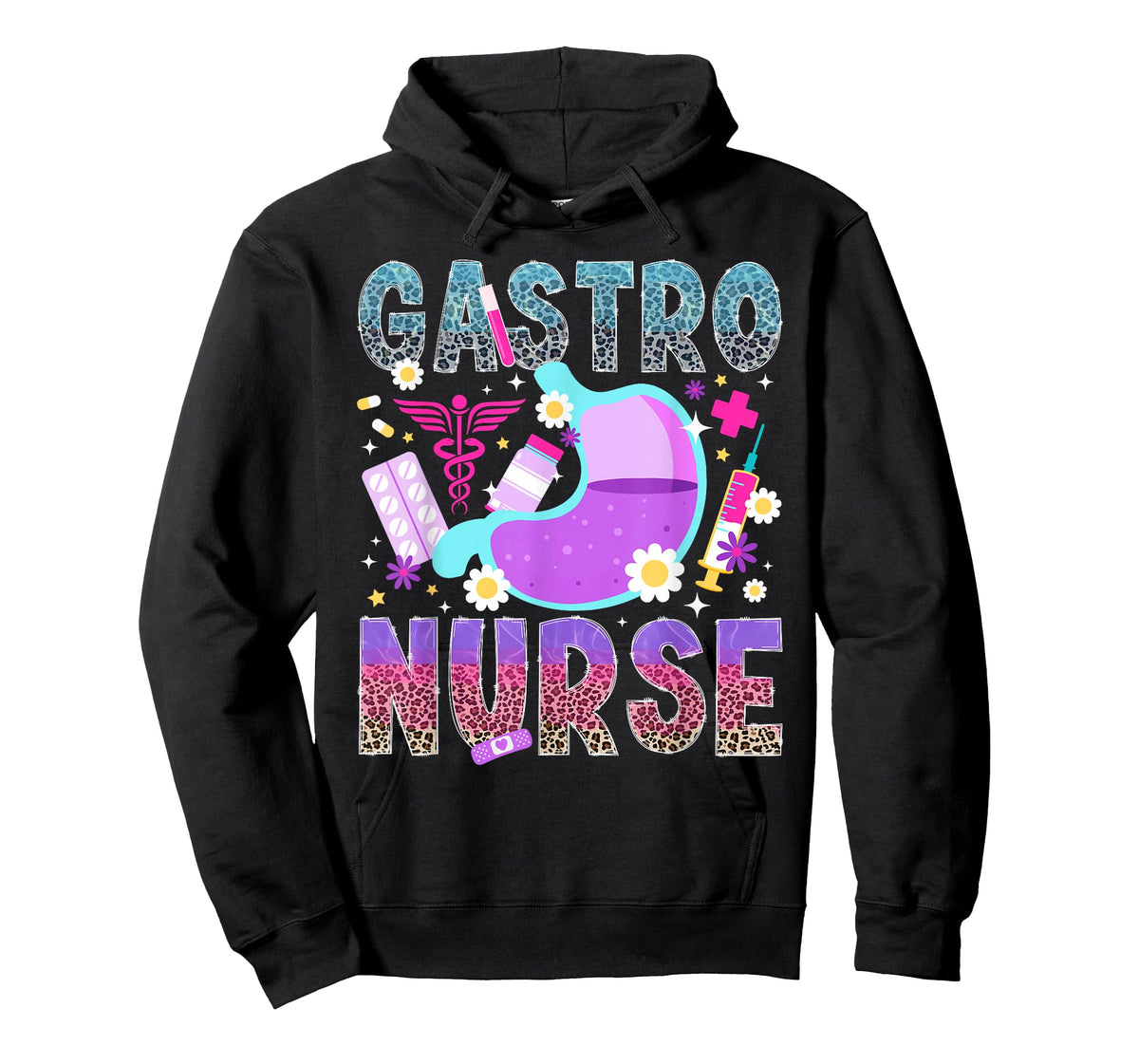Gastro Nurse Leopard GI Nurse Gastroenterology Nurse T-Shirt