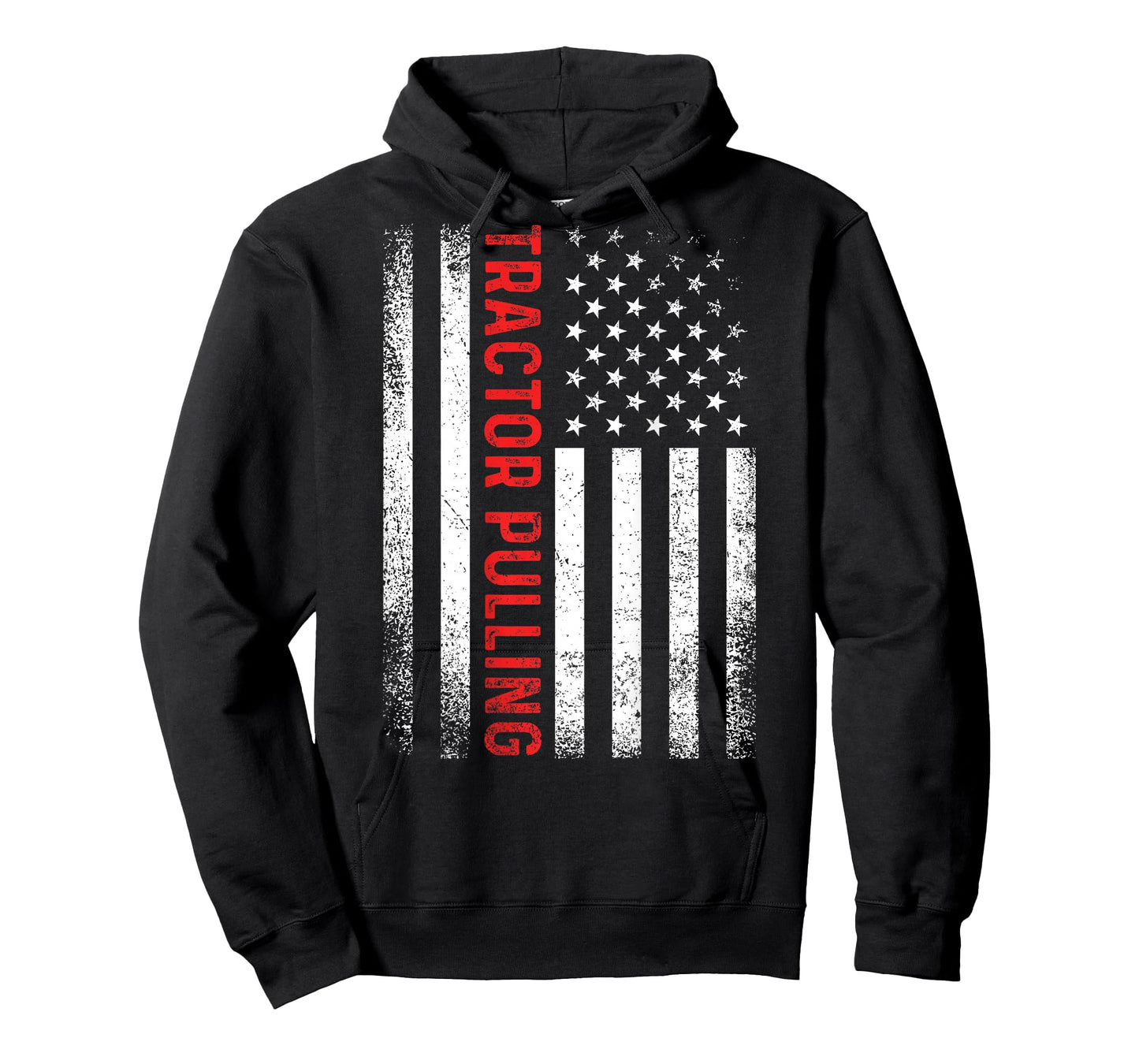 Tractor Pulling Cool USA American Flag Vintage Father's Day T-Shirt
