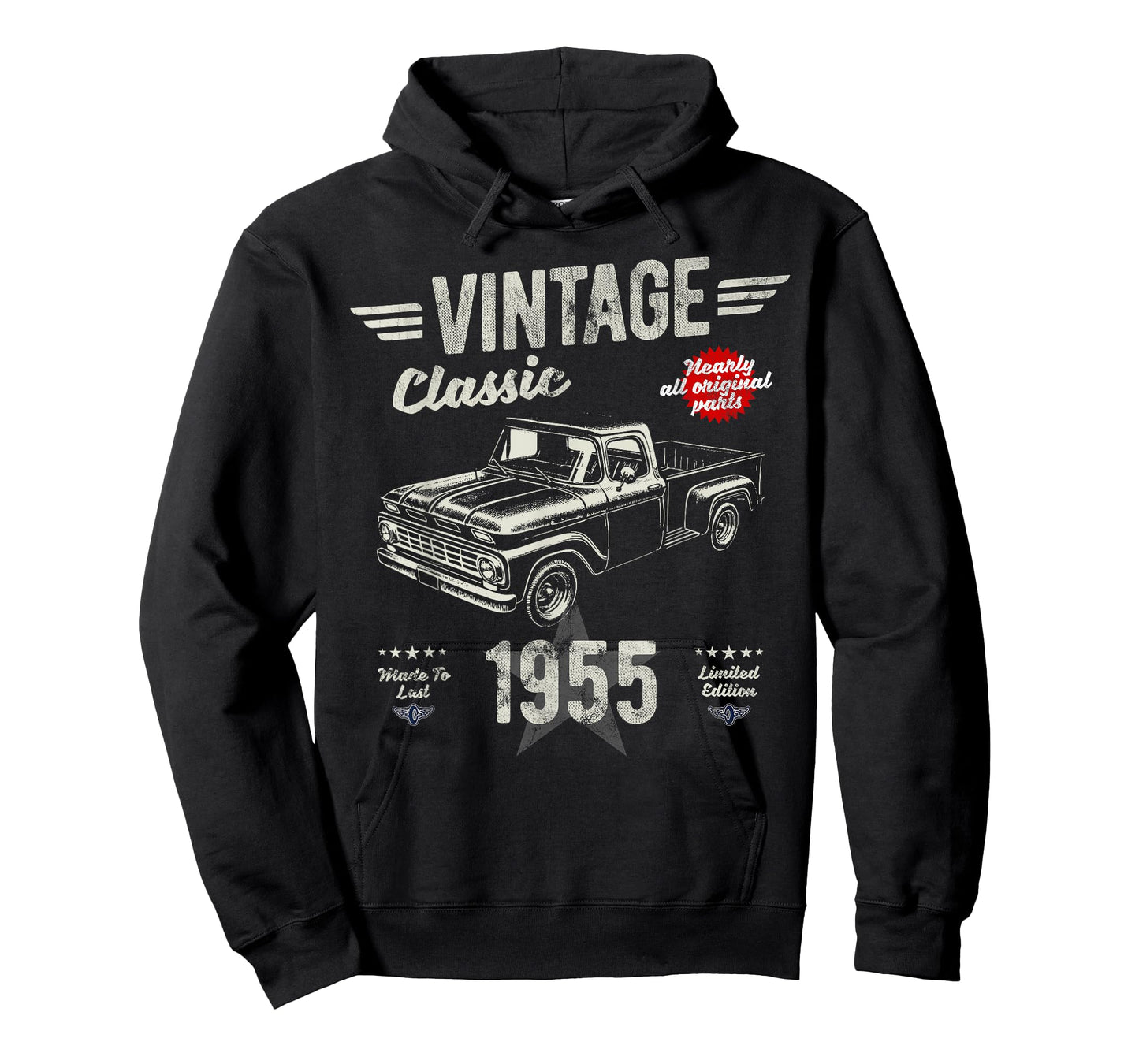 70th Birthday Born 1955 Vintage Funny Retro Pickup Truck T-Shirt