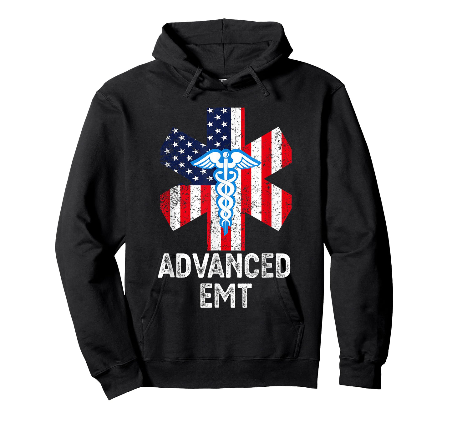 American Flag USA Advanced EMT AEMT Medical Technician Women Men T-Shirt