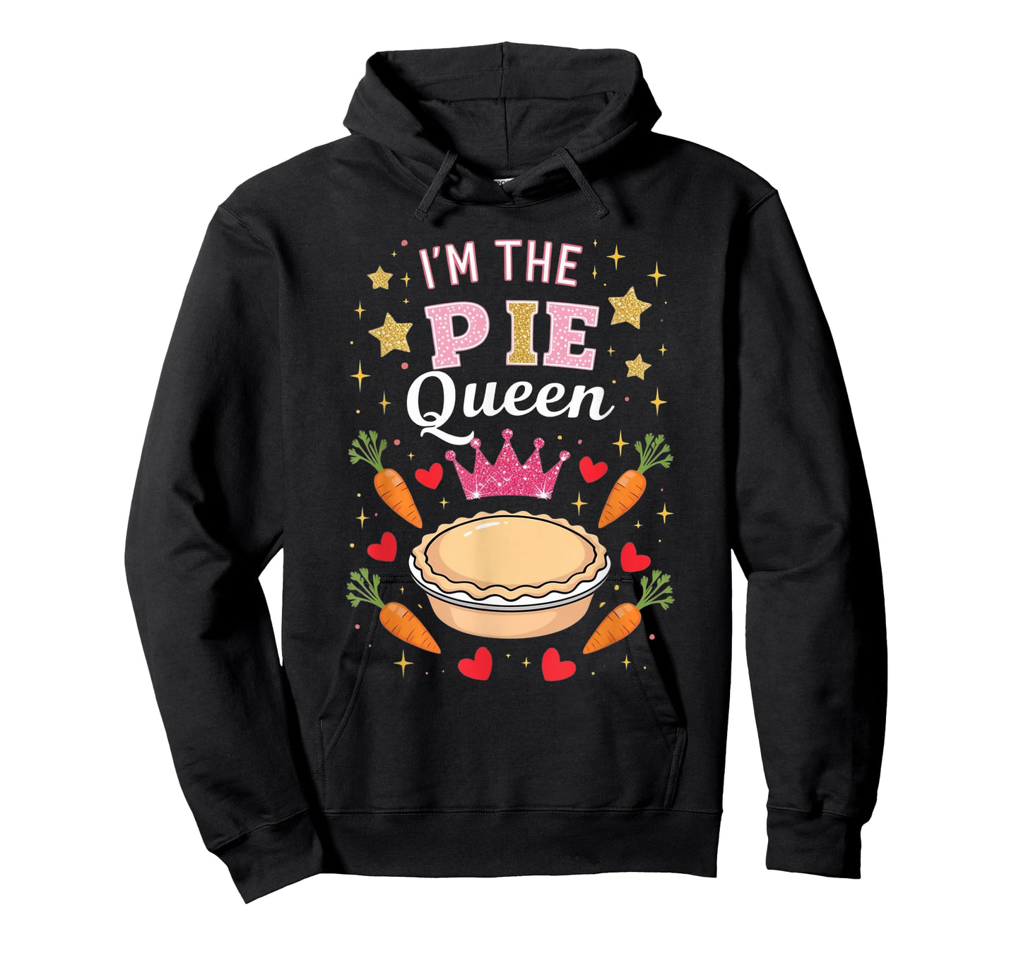 Cute I'm Pie Queen Pie Day Lover Happy Celebrate Party Crown T-Shirt