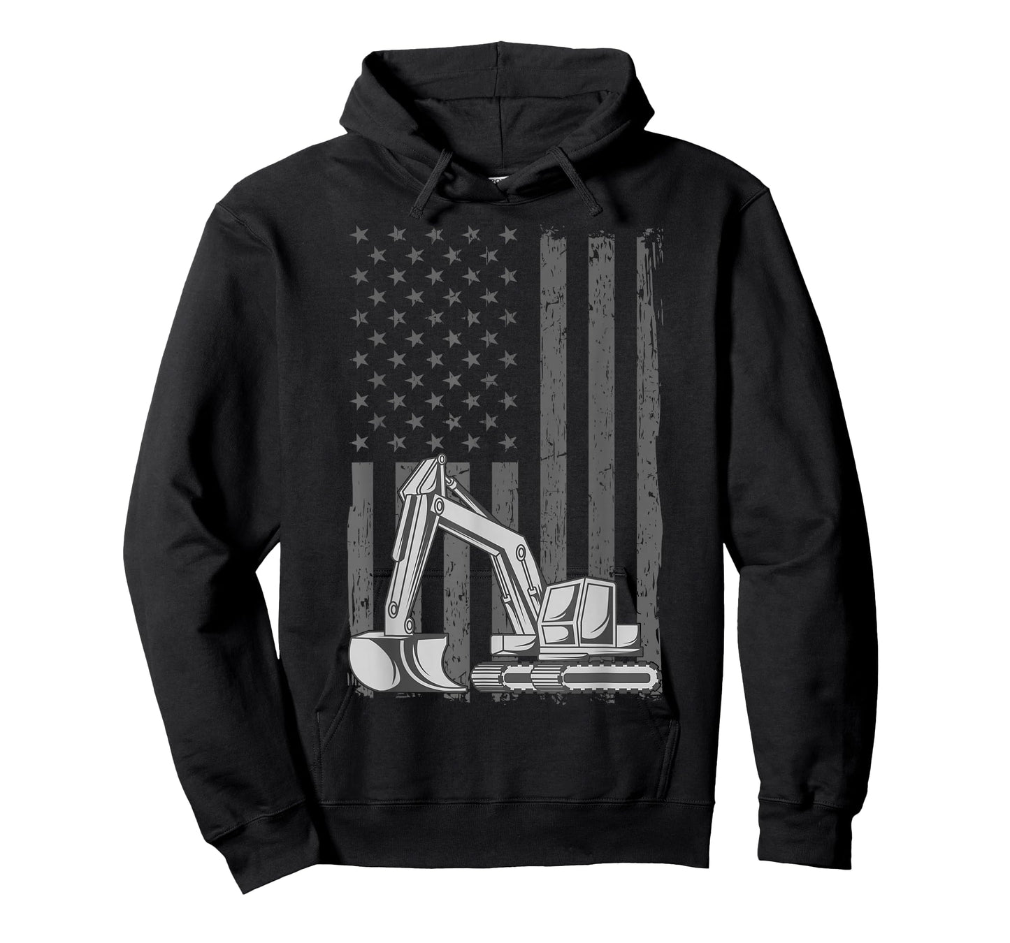 Heavy Equipment Operator Excavator US Independence Day T-Shirt