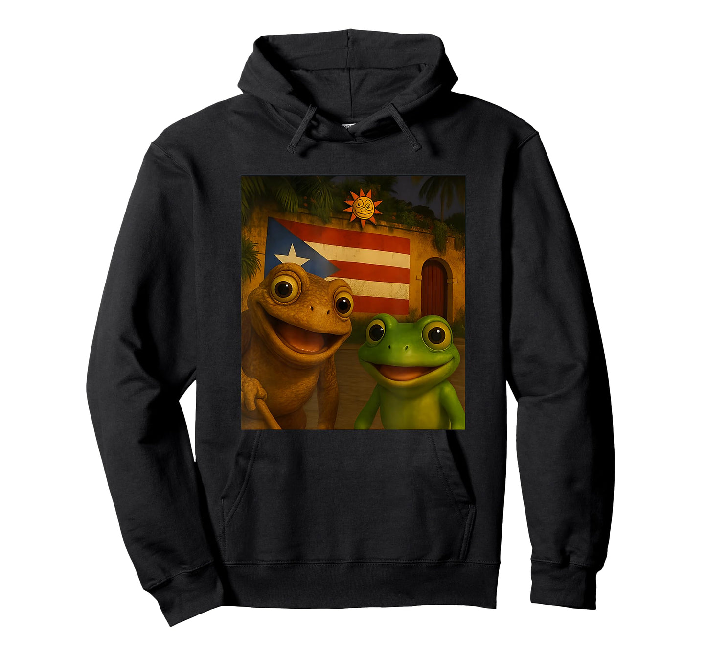 Sapo Concho Coqui Frog Selfie Puerto Rican T-Shirt