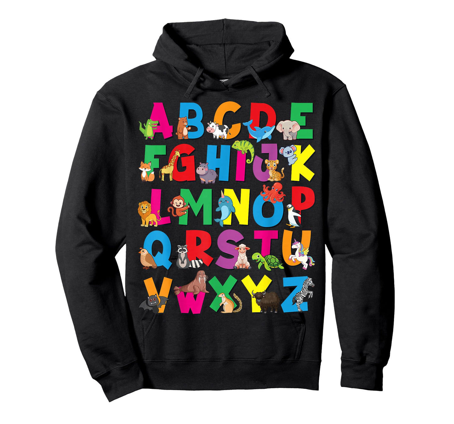 Alphabet Animals ABCs Zoo Kids Boys Girls Teacher T-Shirt