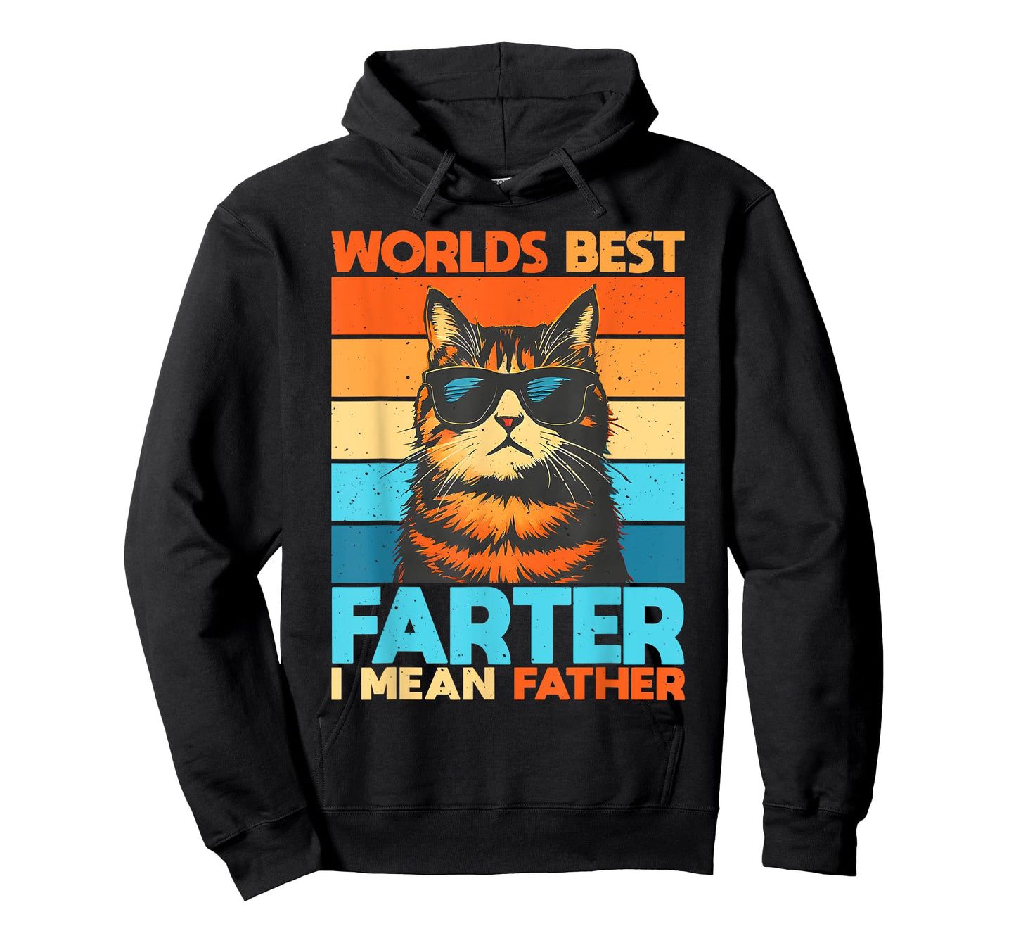 World's Best Farter I Mean Father Cat Dad Fathers Day Men Women T-Shirt