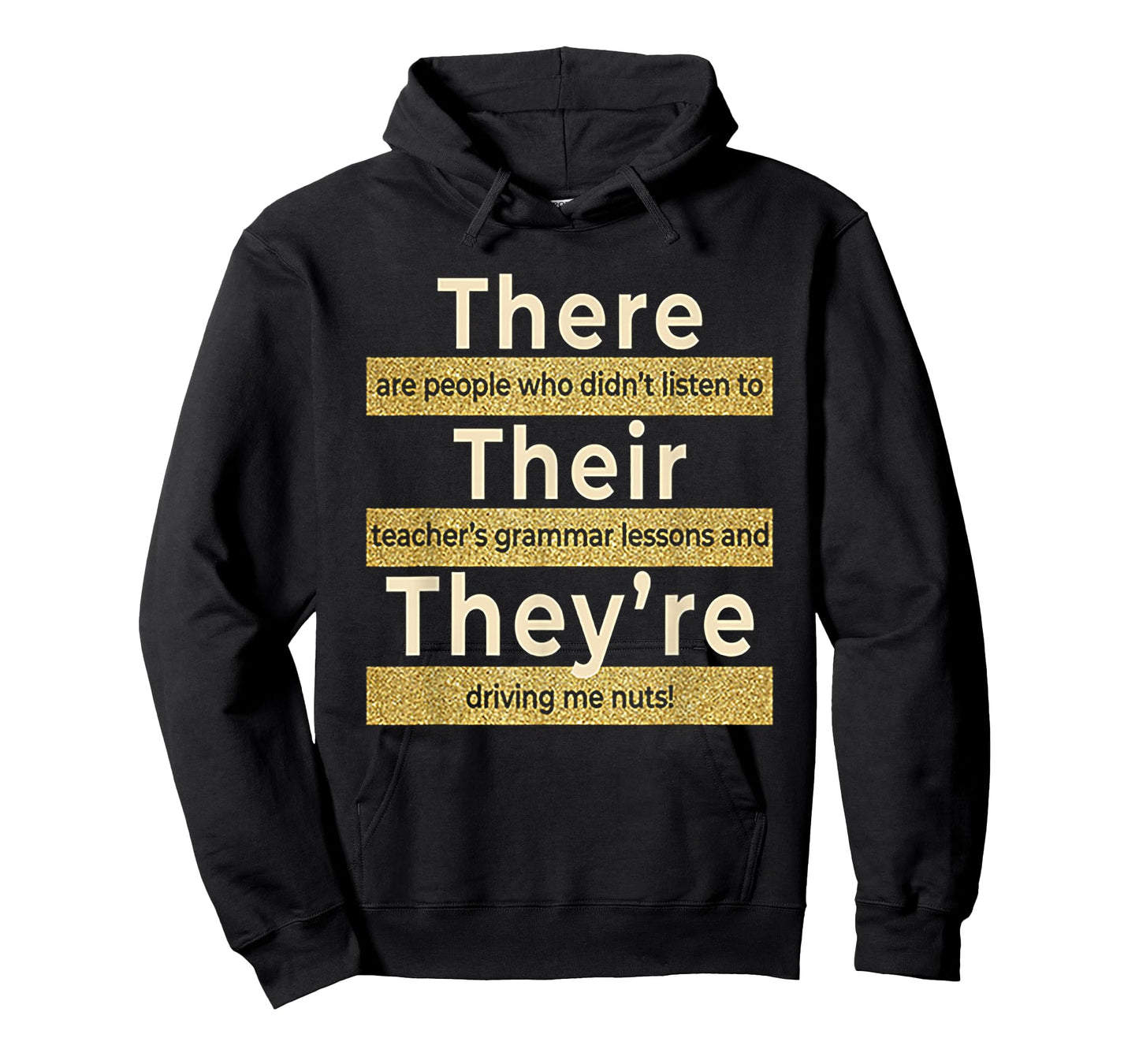 There Their They're T shirt English Grammar Funny Teacher T-Shirt for Men Women