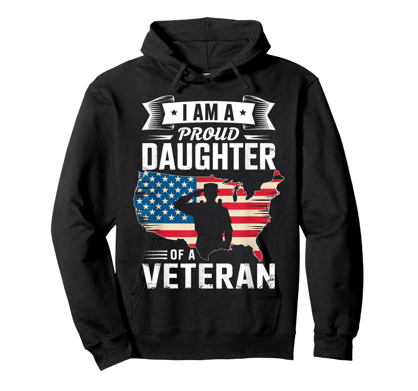 I'm A Proud Daughter of A Veteran Father's Day Girls T-Shirt