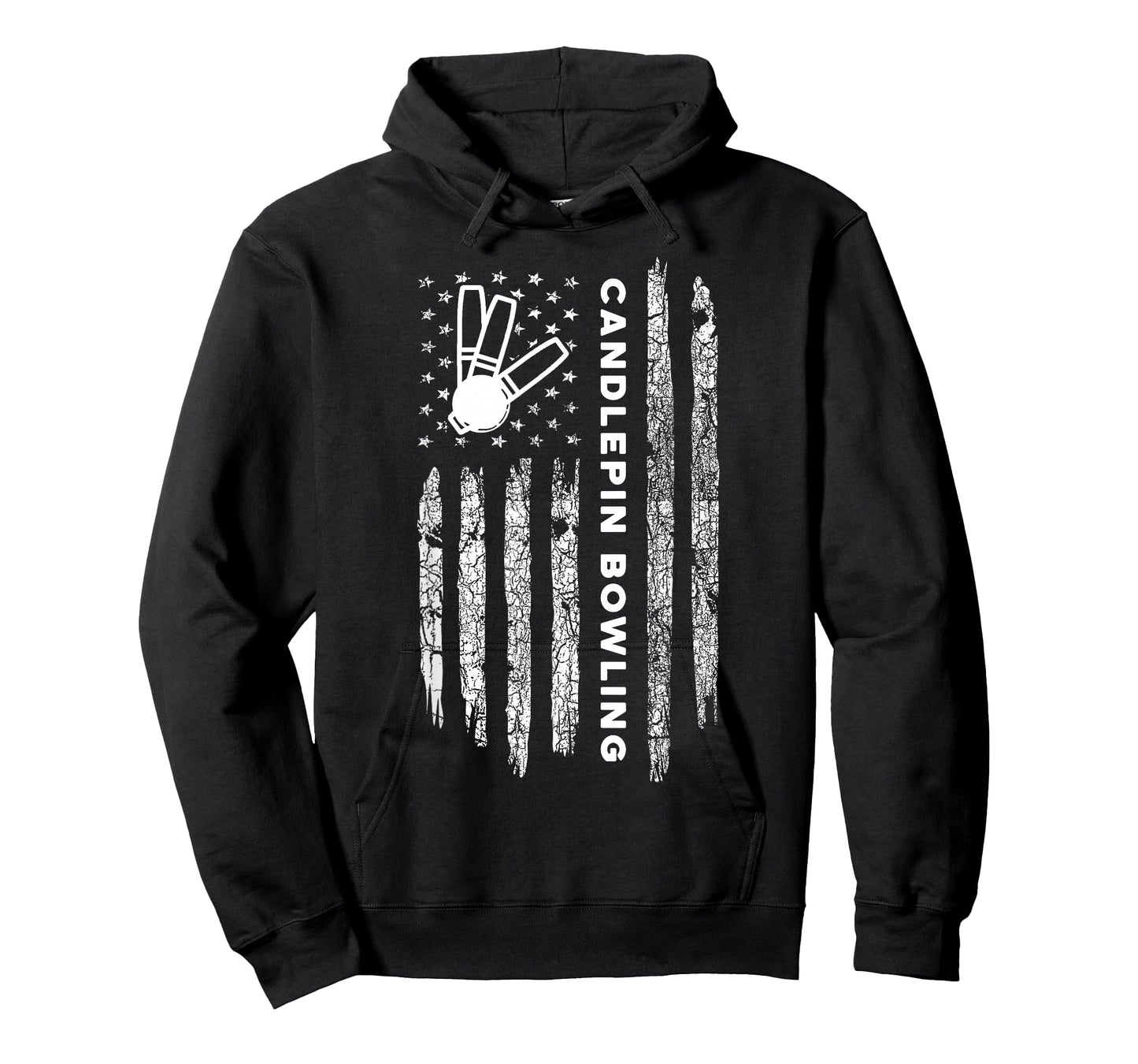 American Flag Candlepin Bowling - Vintage Candlepin Bowling T-Shirt