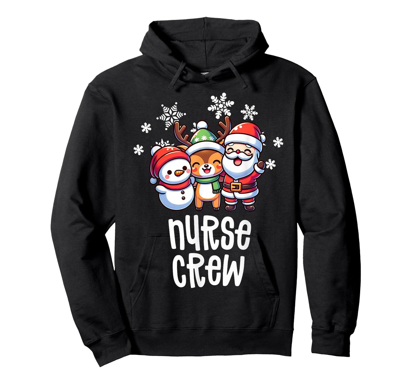 Christmas Nurse Crew Santa Snowman Holiday RN NICU PICU T-Shirt