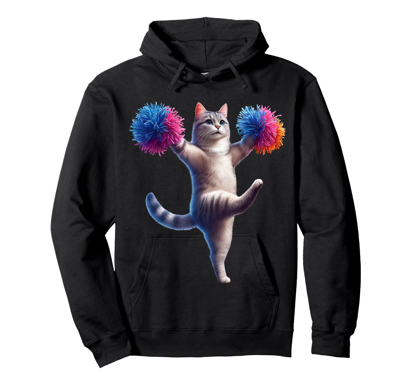 Cat Cheerleading Cheerleader Kitten Lover T-Shirt