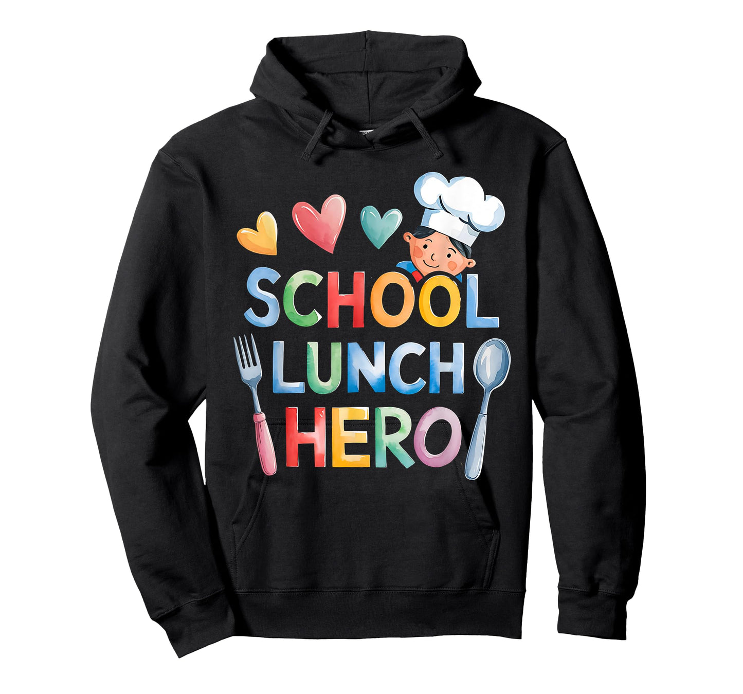 Cute Lunch Hero Squad a Cafeteria worker School lunch hero T-Shirt