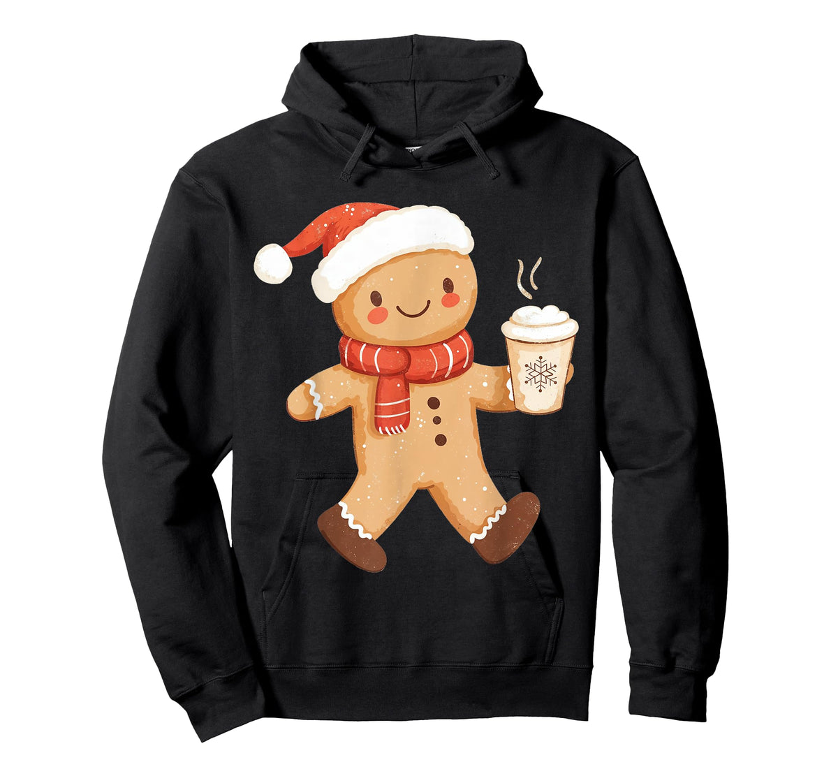 Gingerbread Coffee Lover Xmas Cookie Baking Women Christmas T-Shirt