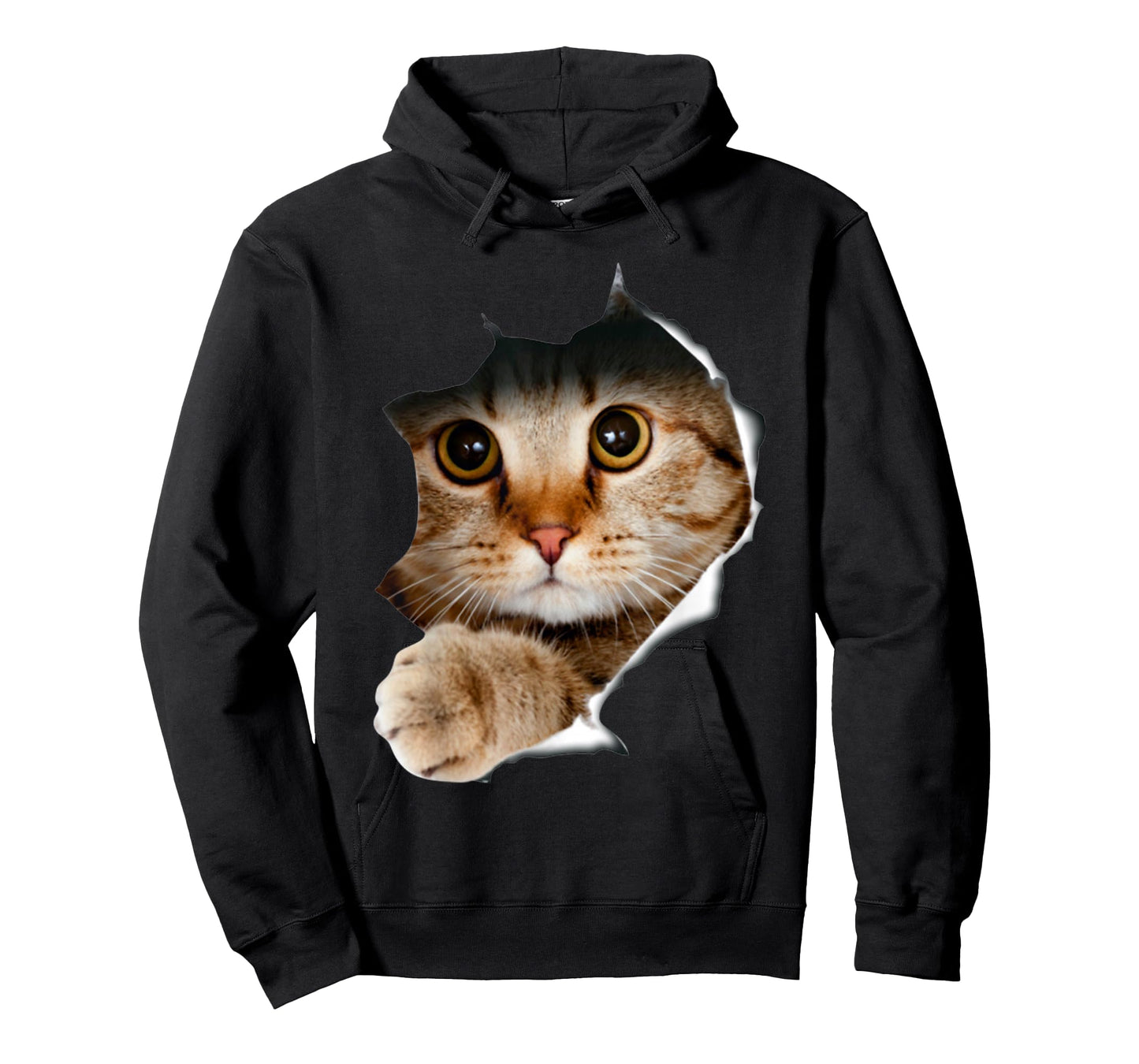 Cat Shirt, Cat Tshirt, Cat Torn Cloth Shirt, Kitten,Kitty T-Shirt