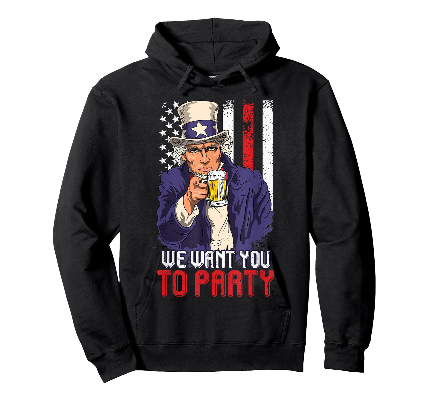 Independence Day We want you to Party Sam Uncle Patriots T-Shirt