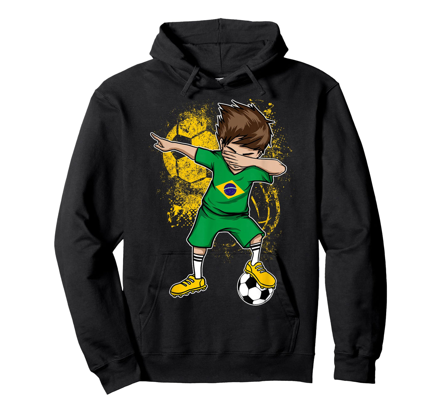 Dabbing Boy Brazil Soccer Shirt Jersey Brasil Football Tee T-Shirt