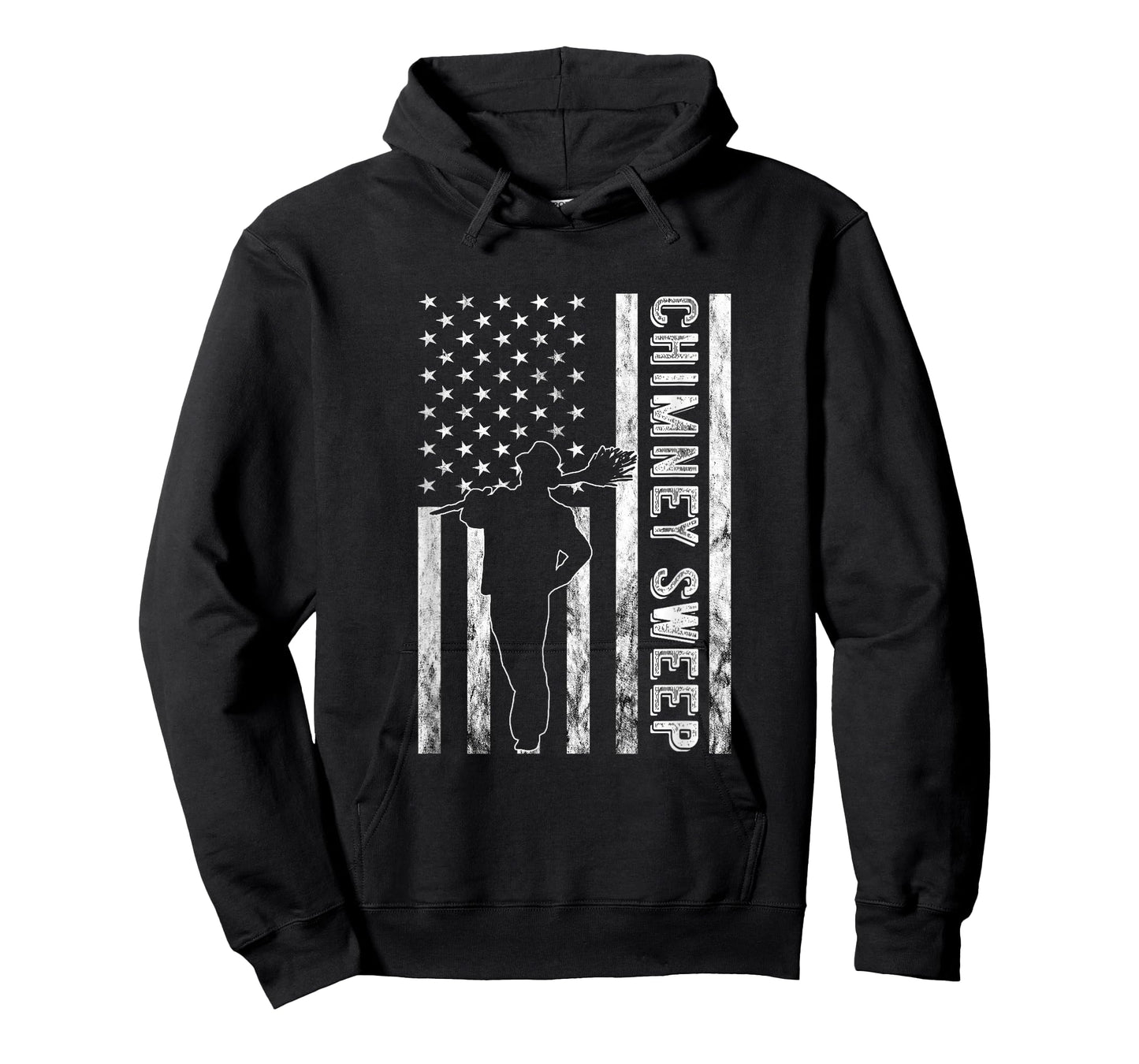 Vintage Chimney Sweep Chimney Sweeper American USA Flag T-Shirt